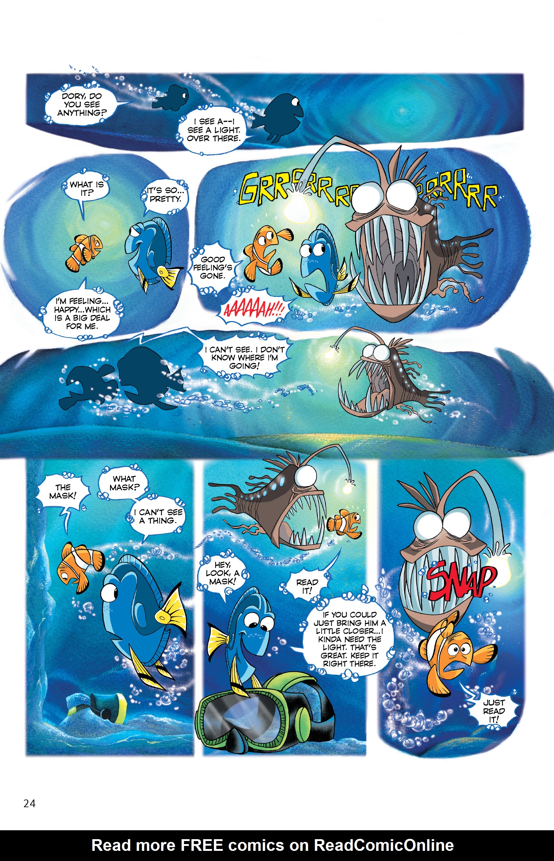 Read online Disney/PIXAR Finding Nemo and Finding Dory: The Story of the Movies in Comics comic -  Issue # TPB - 24