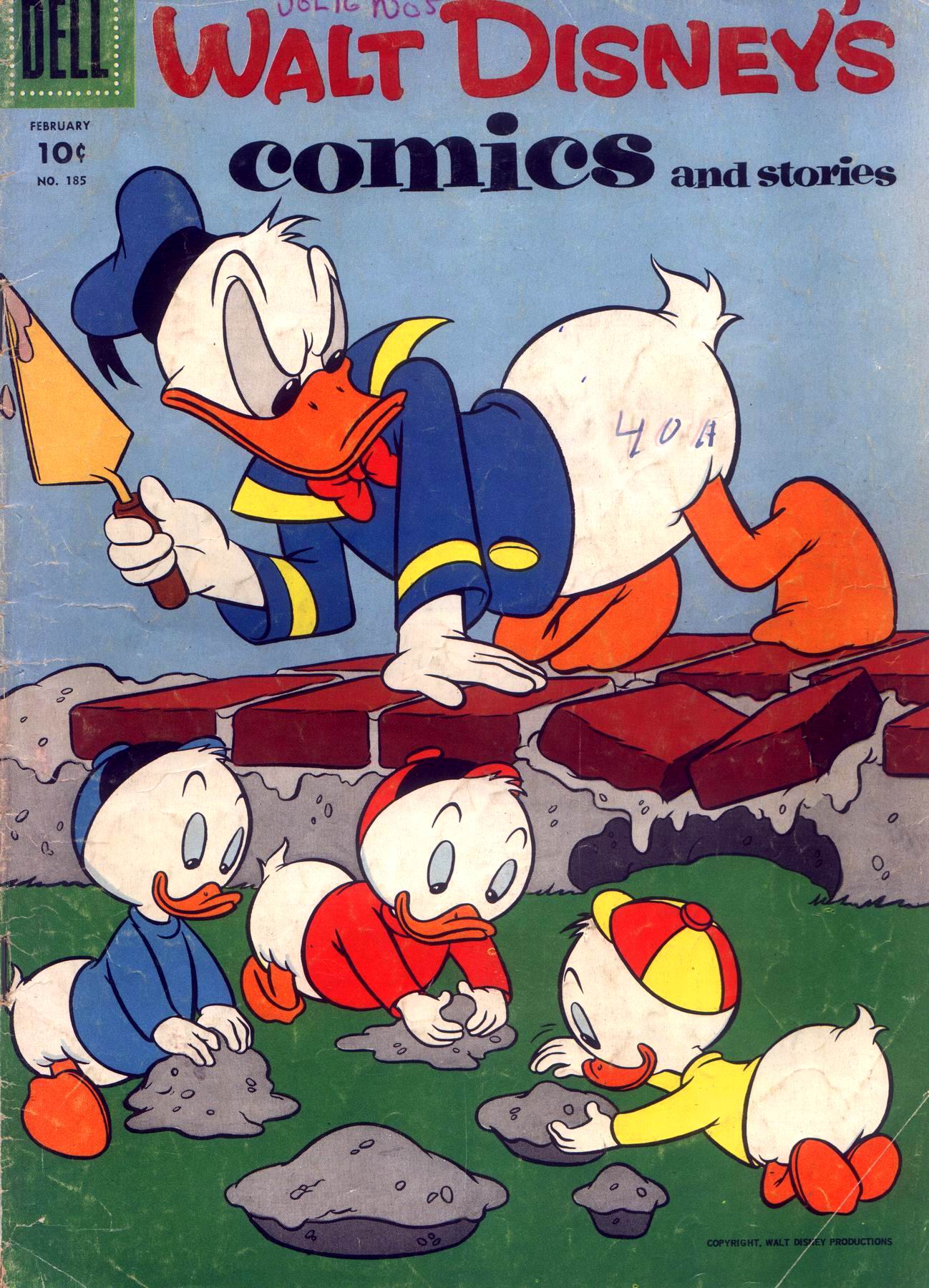 Read online Walt Disney's Comics and Stories comic -  Issue #185 - 1
