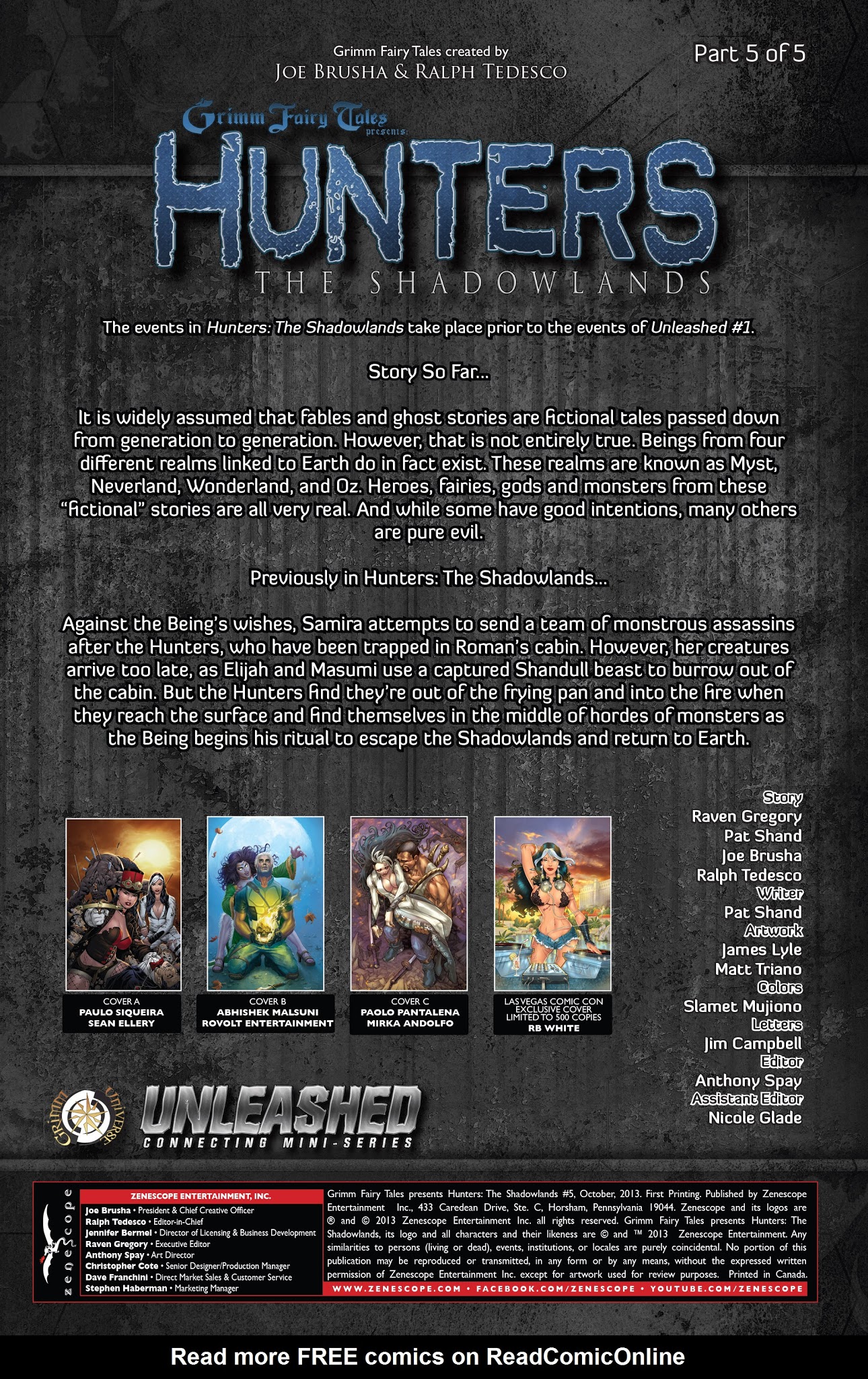 Read online Grimm Fairy Tales presents Hunters: The Shadowlands comic -  Issue # TPB - 99