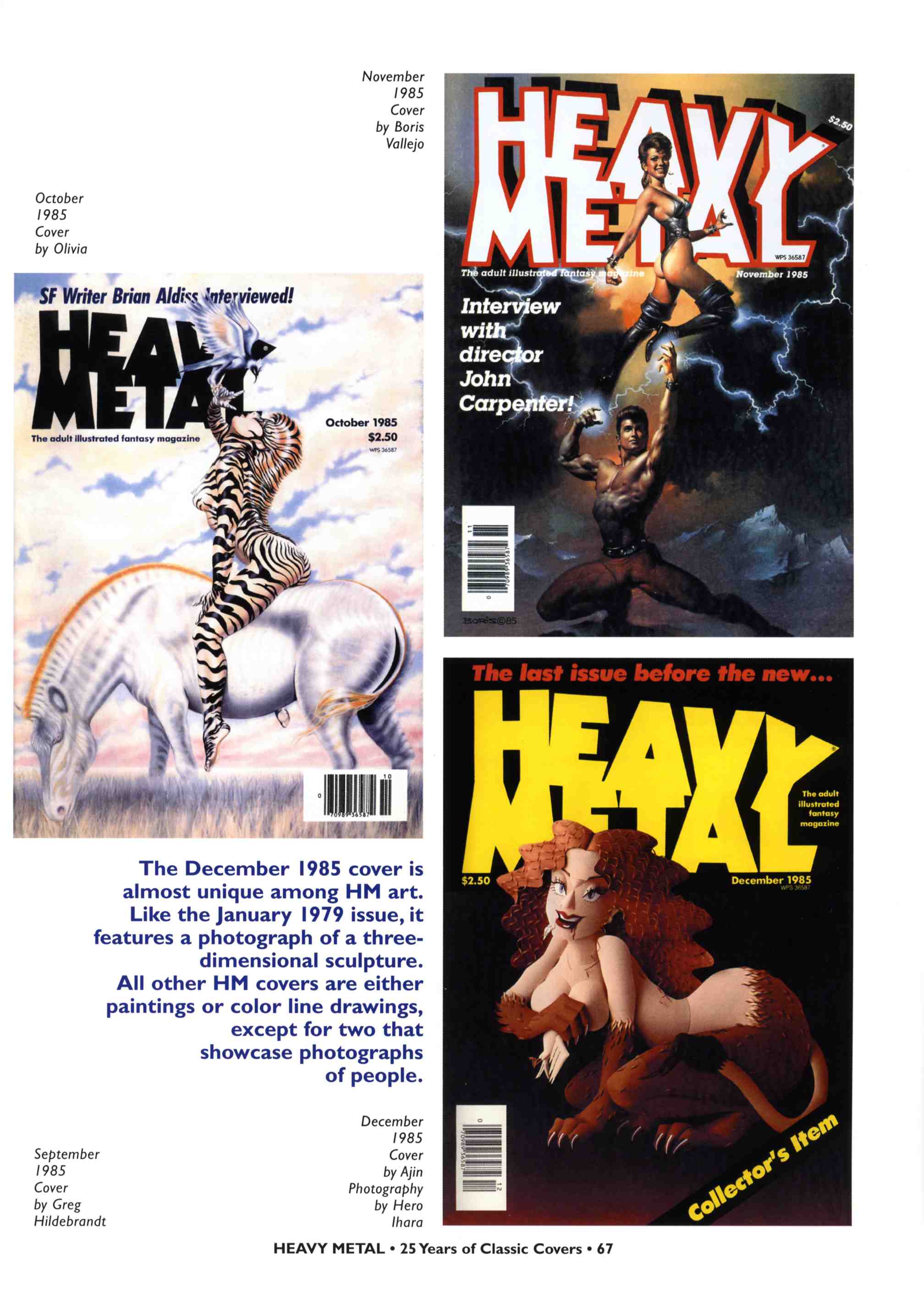 Read online Heavy Metal: 25 Years of Classic Covers comic -  Issue # TPB - 73