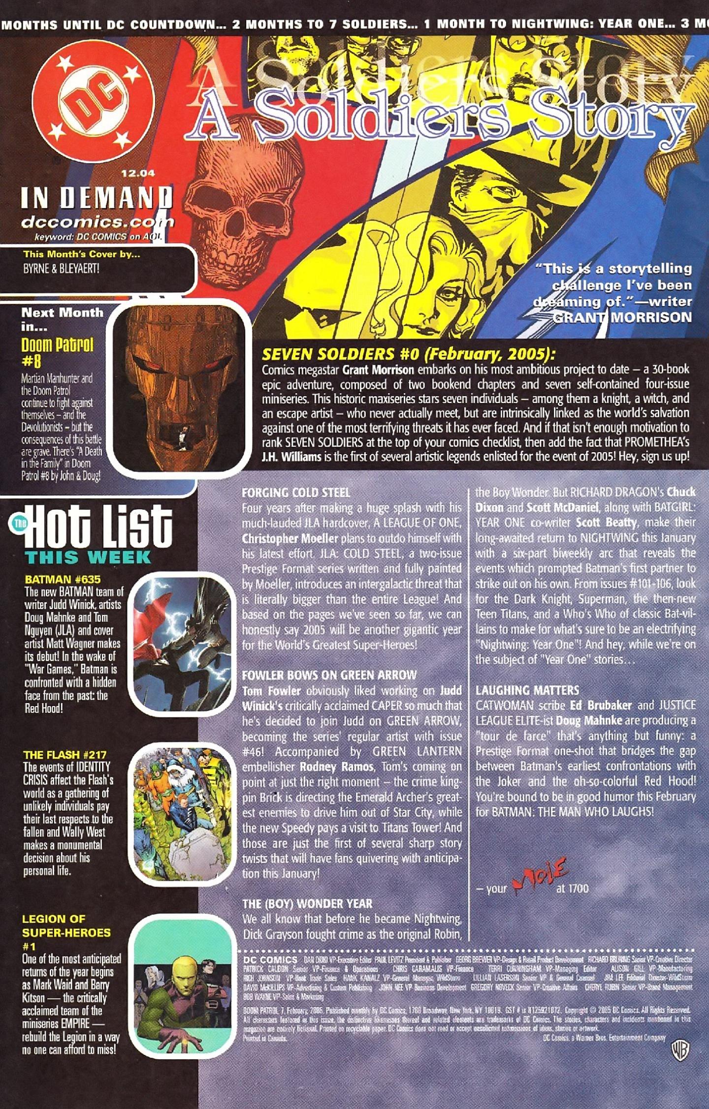 Read online Doom Patrol (2004) comic -  Issue #7 - 32