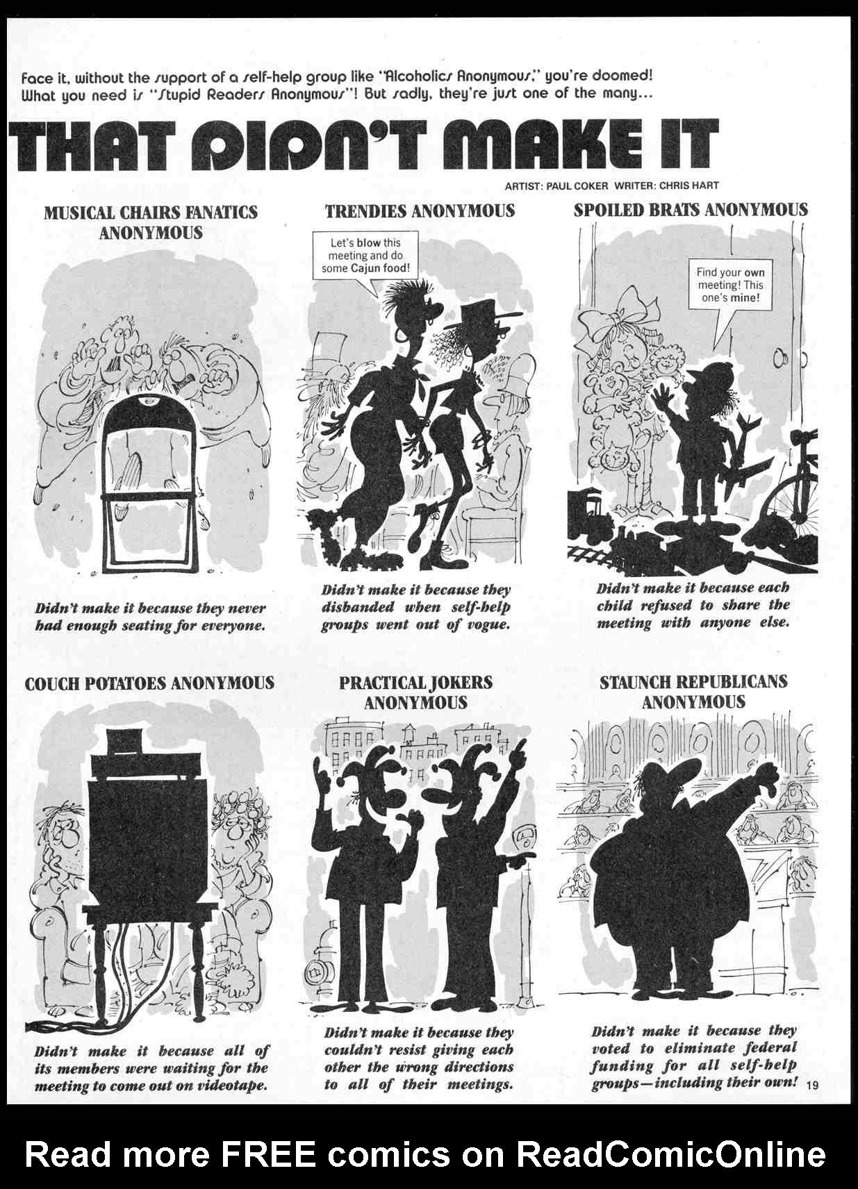 Read online MAD comic -  Issue #287 - 21