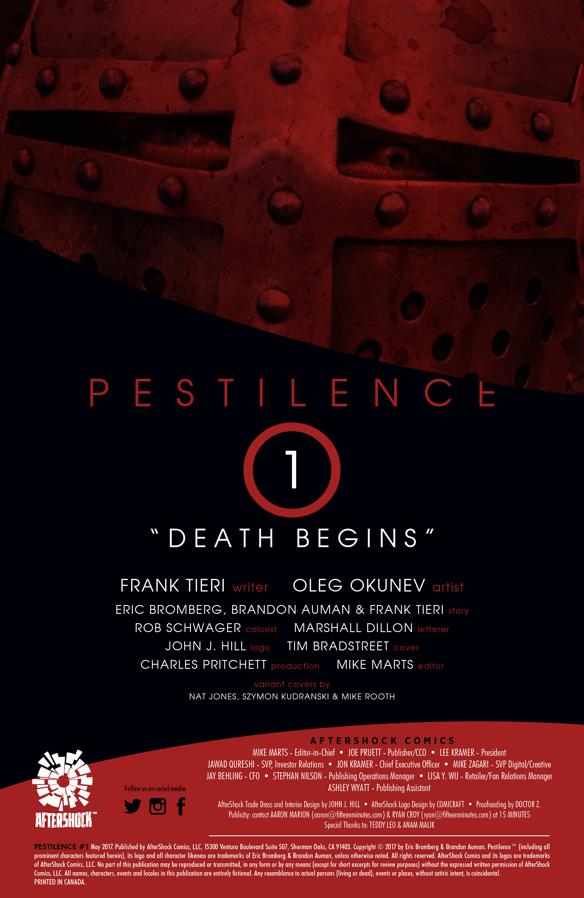 Read online Pestilence comic -  Issue #1 - 2