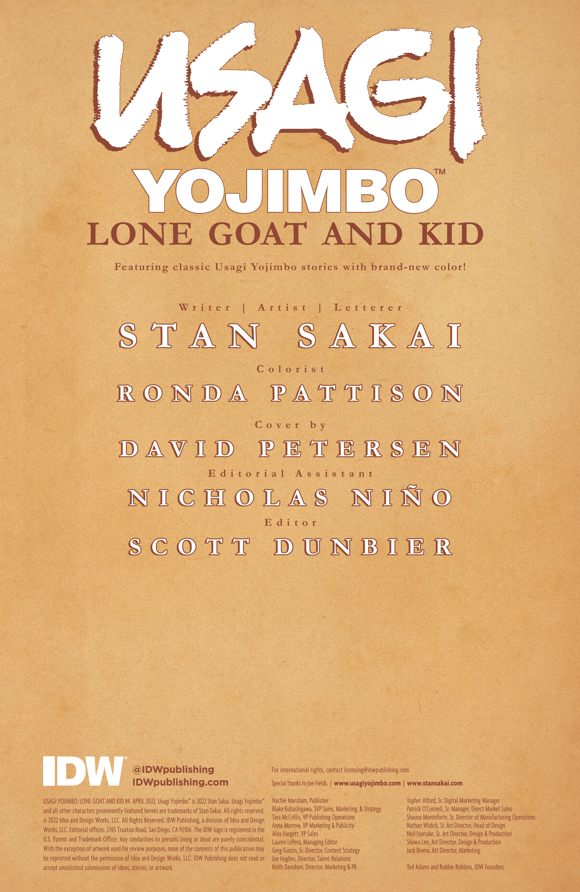 Read online Usagi Yojimbo: Lone Goat and Kid comic -  Issue #4 - 2