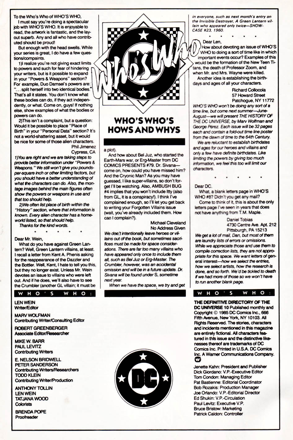 Read online Who's Who: The Definitive Directory of the DC Universe comic -  Issue #10 - 2