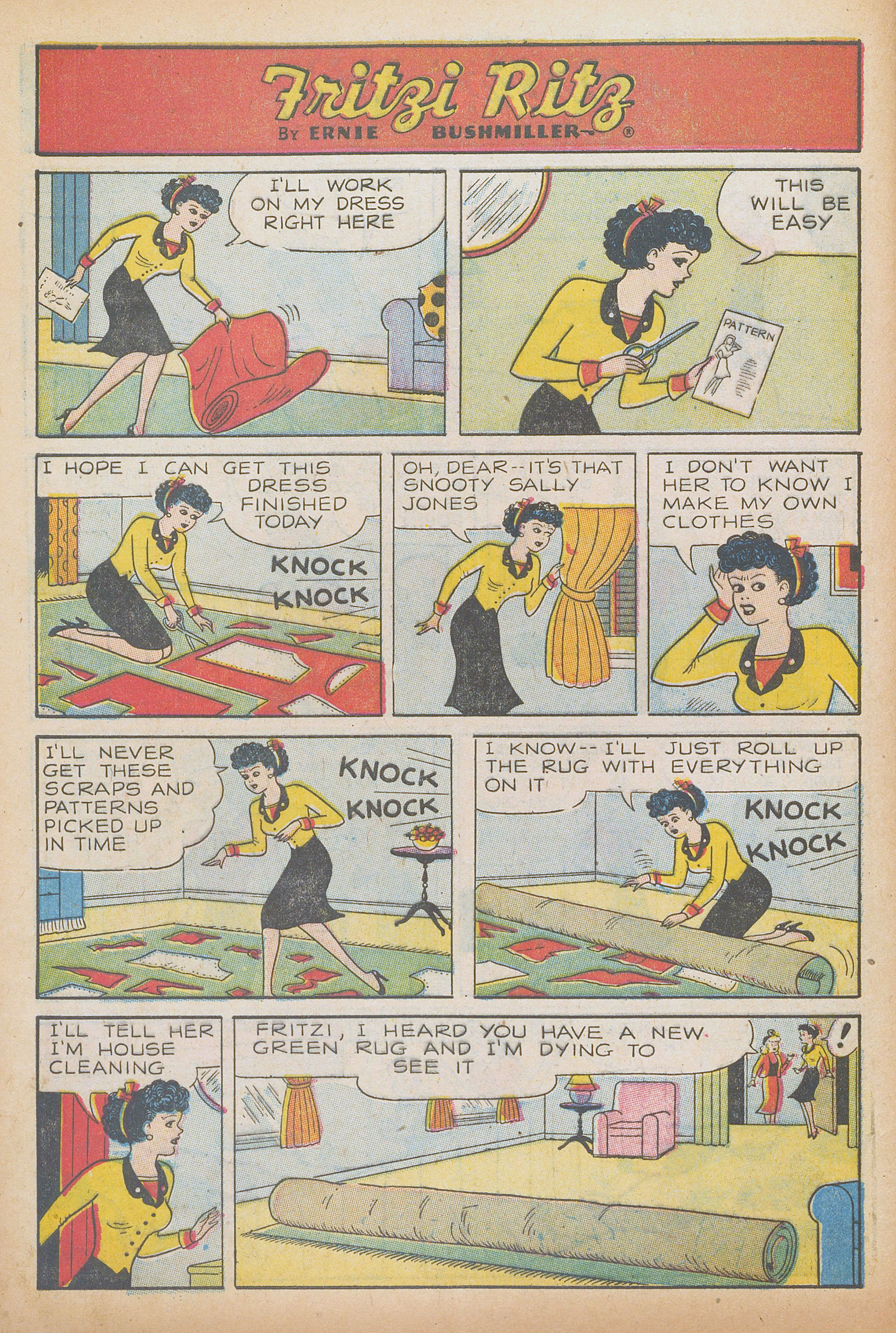 Read online Fritzi Ritz (1953) comic -  Issue #48 - 10