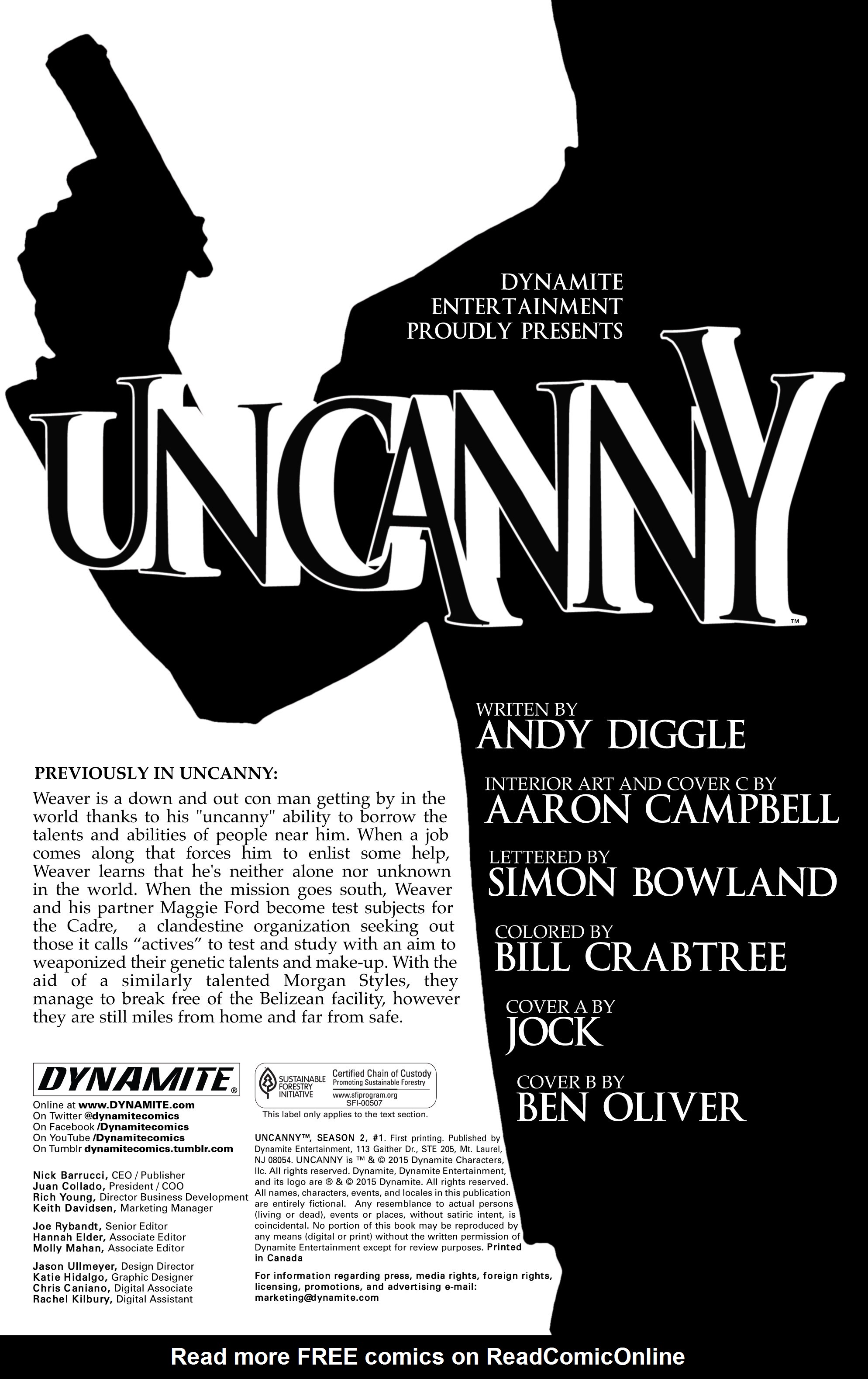 Read online Uncanny: Season 2 comic -  Issue #1 - 2
