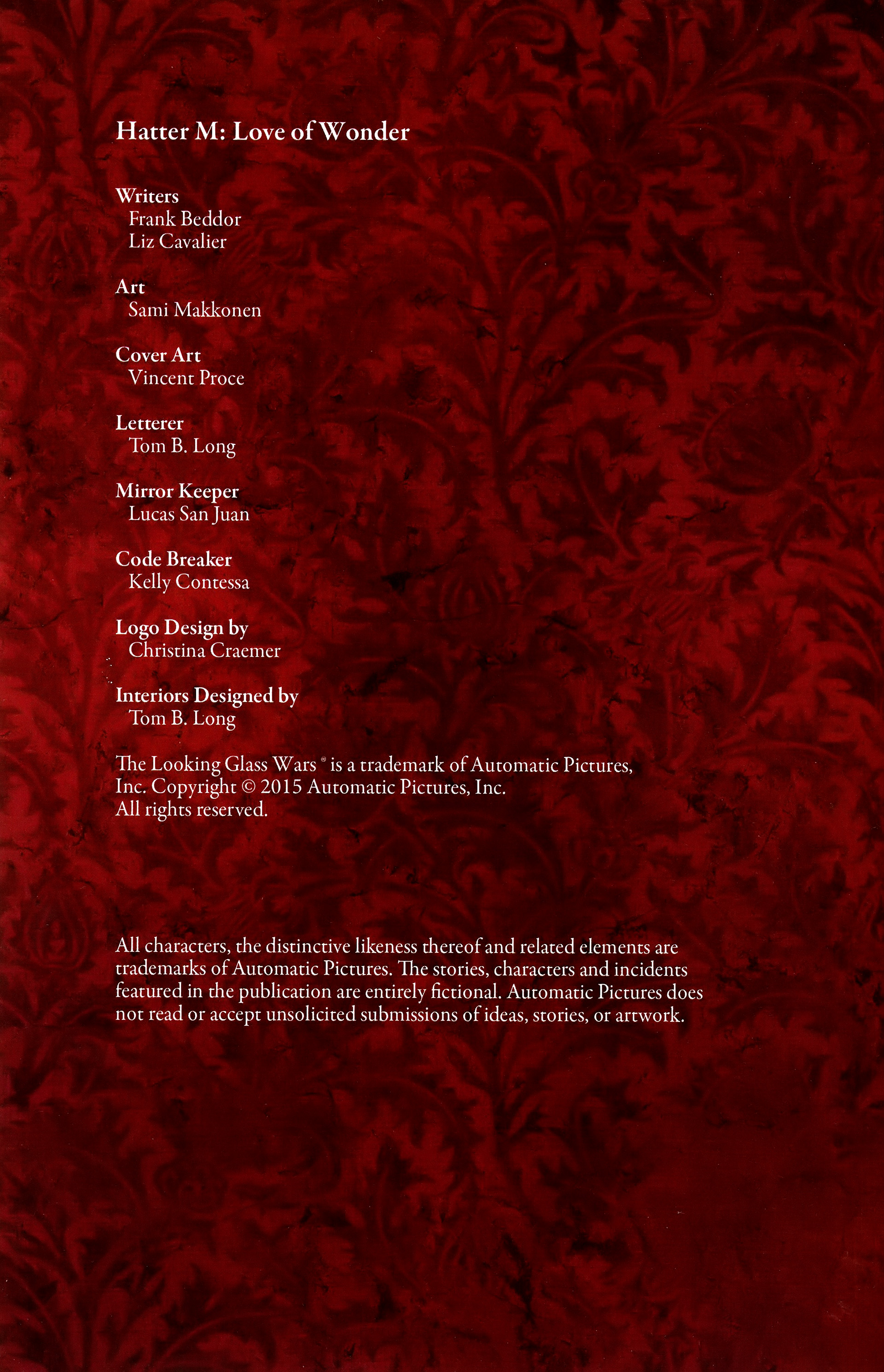 Read online Free Comic Book Day 2015 comic -  Issue # Hatter M Love of Wonder - 2