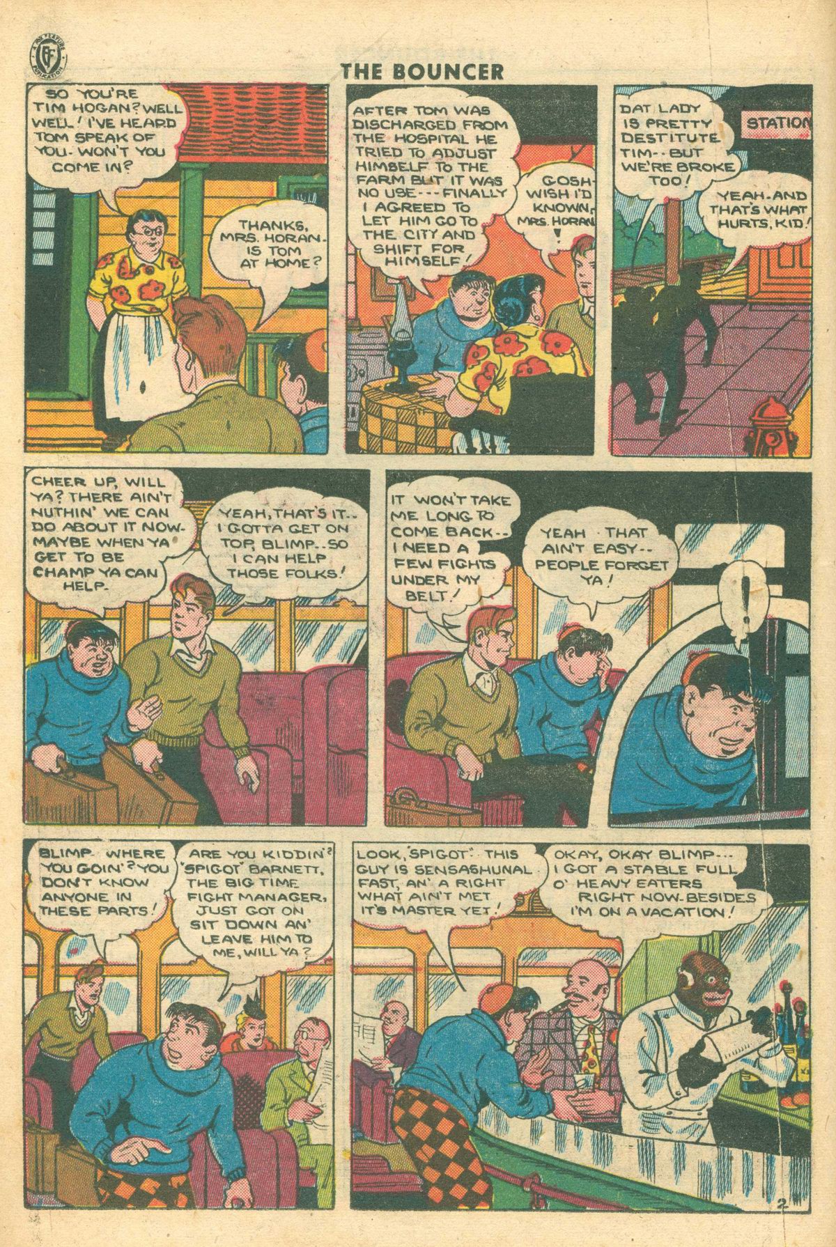 Read online The Bouncer (1944) comic -  Issue #12 - 14