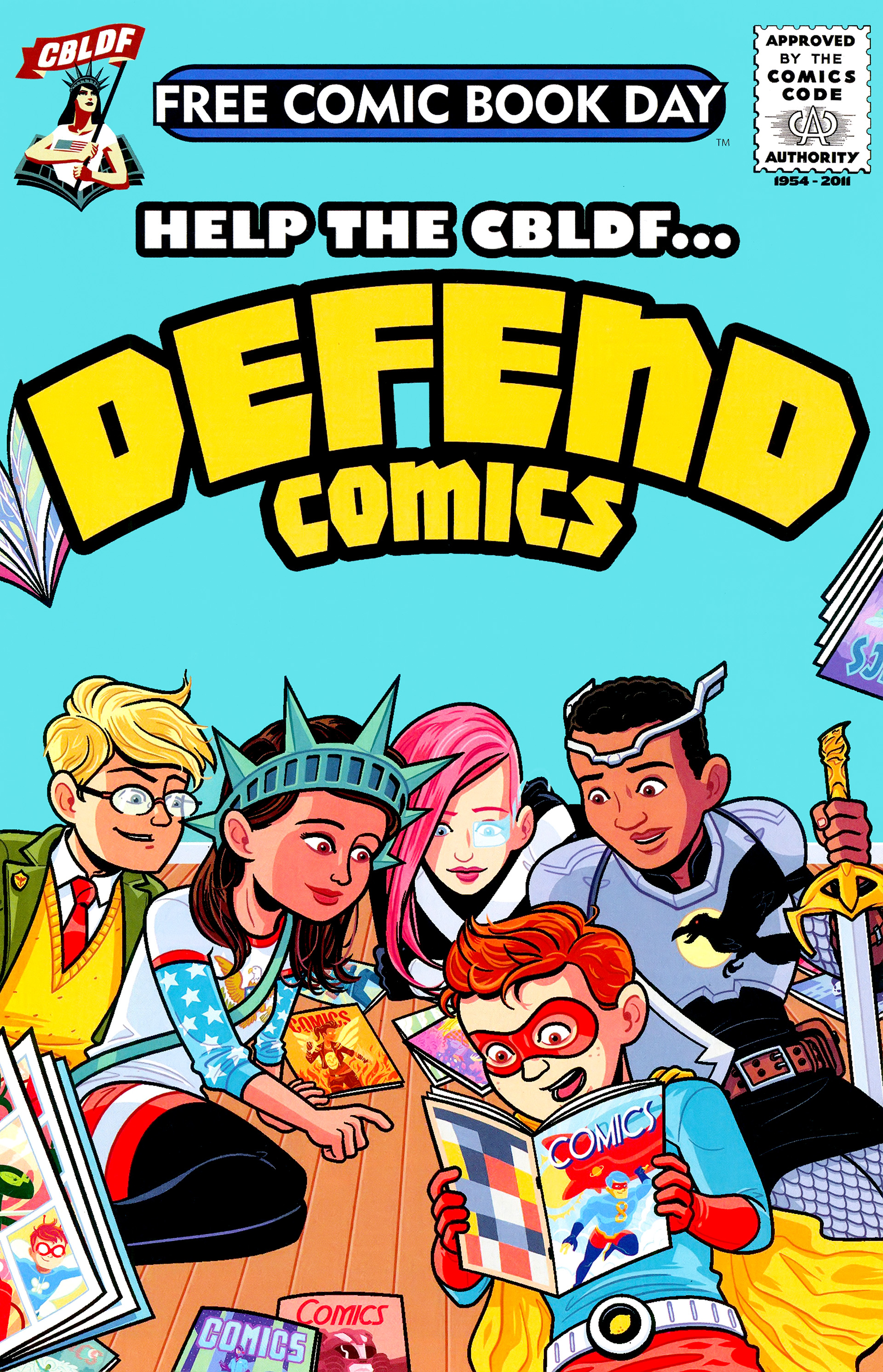 Read online Free Comic Book Day 2015 comic -  Issue # The CBLDF presents Defend Comics - 1