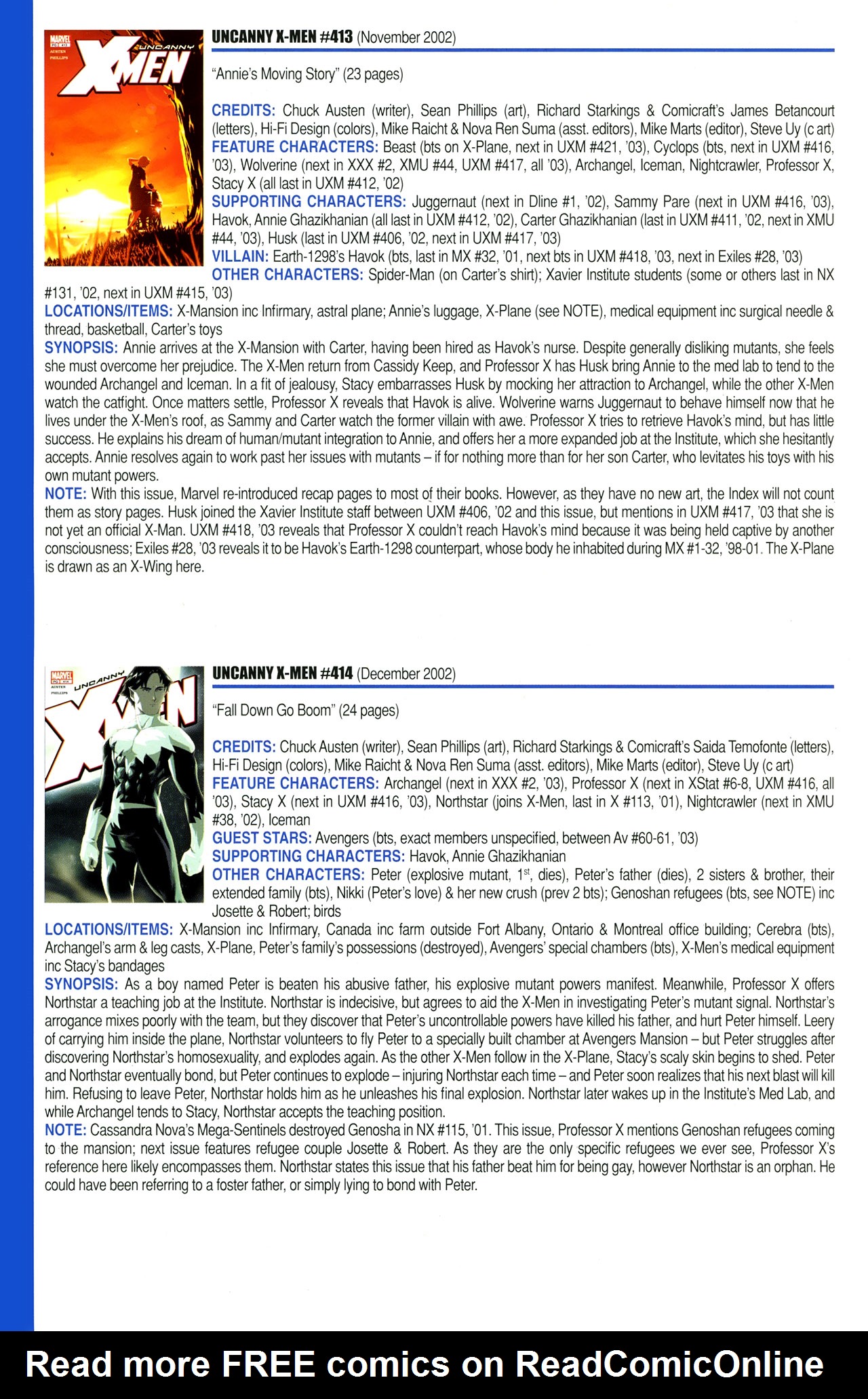 Read online Official Index to the Marvel Universe comic -  Issue #11 - 46