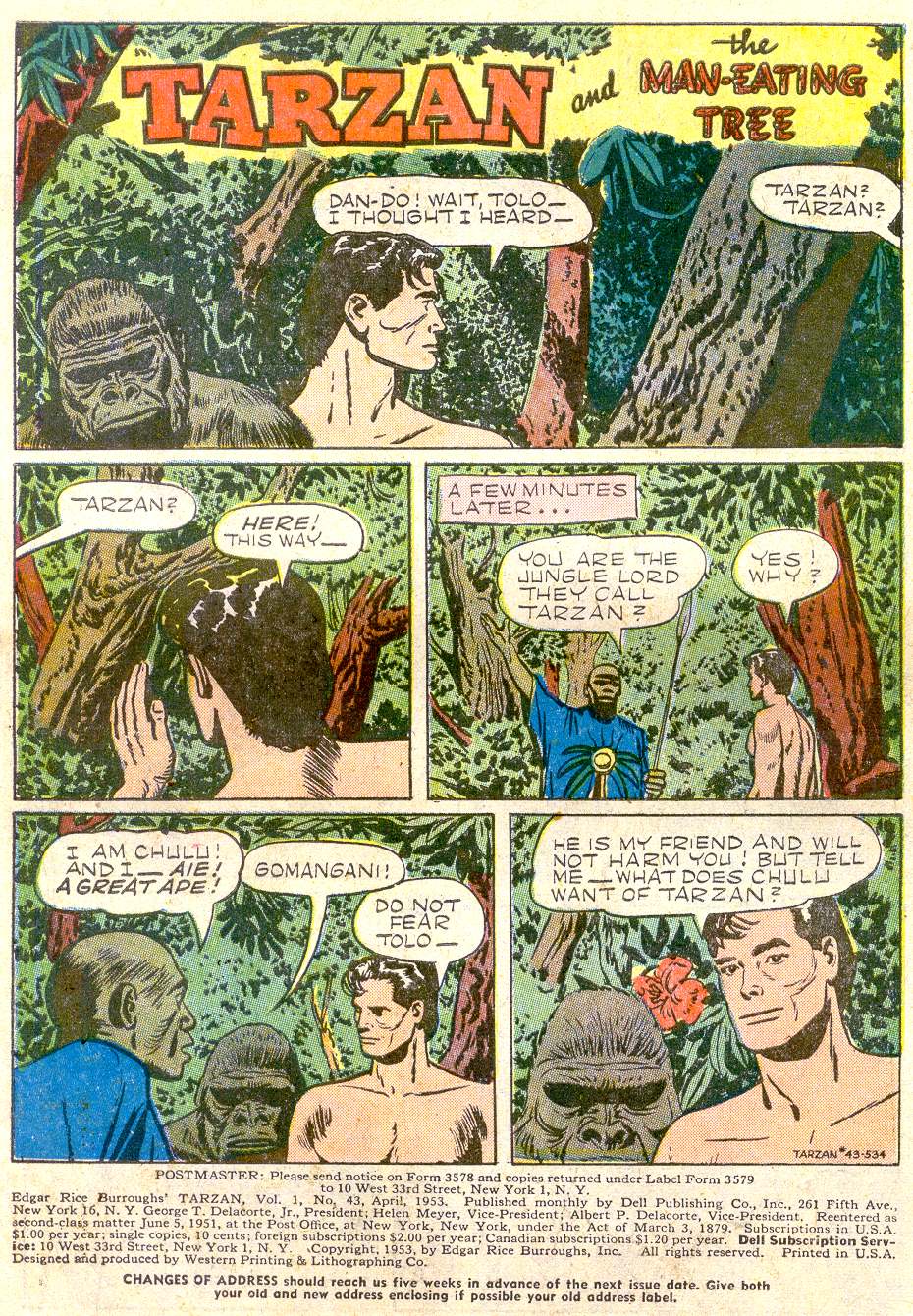 Read online Tarzan (1948) comic -  Issue #43 - 3