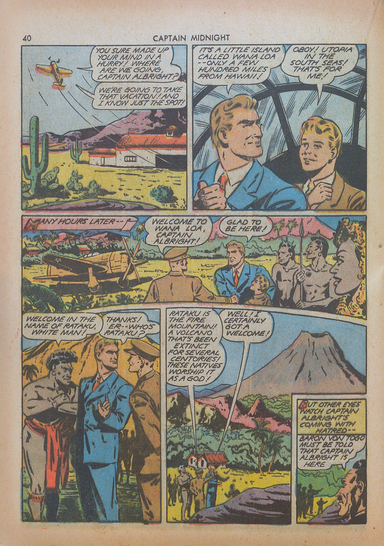 Read online Captain Midnight (1942) comic -  Issue #8 - 40