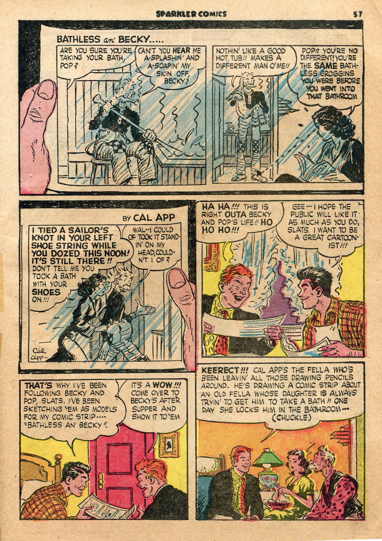 Read online Sparkler Comics comic -  Issue #23 - 55