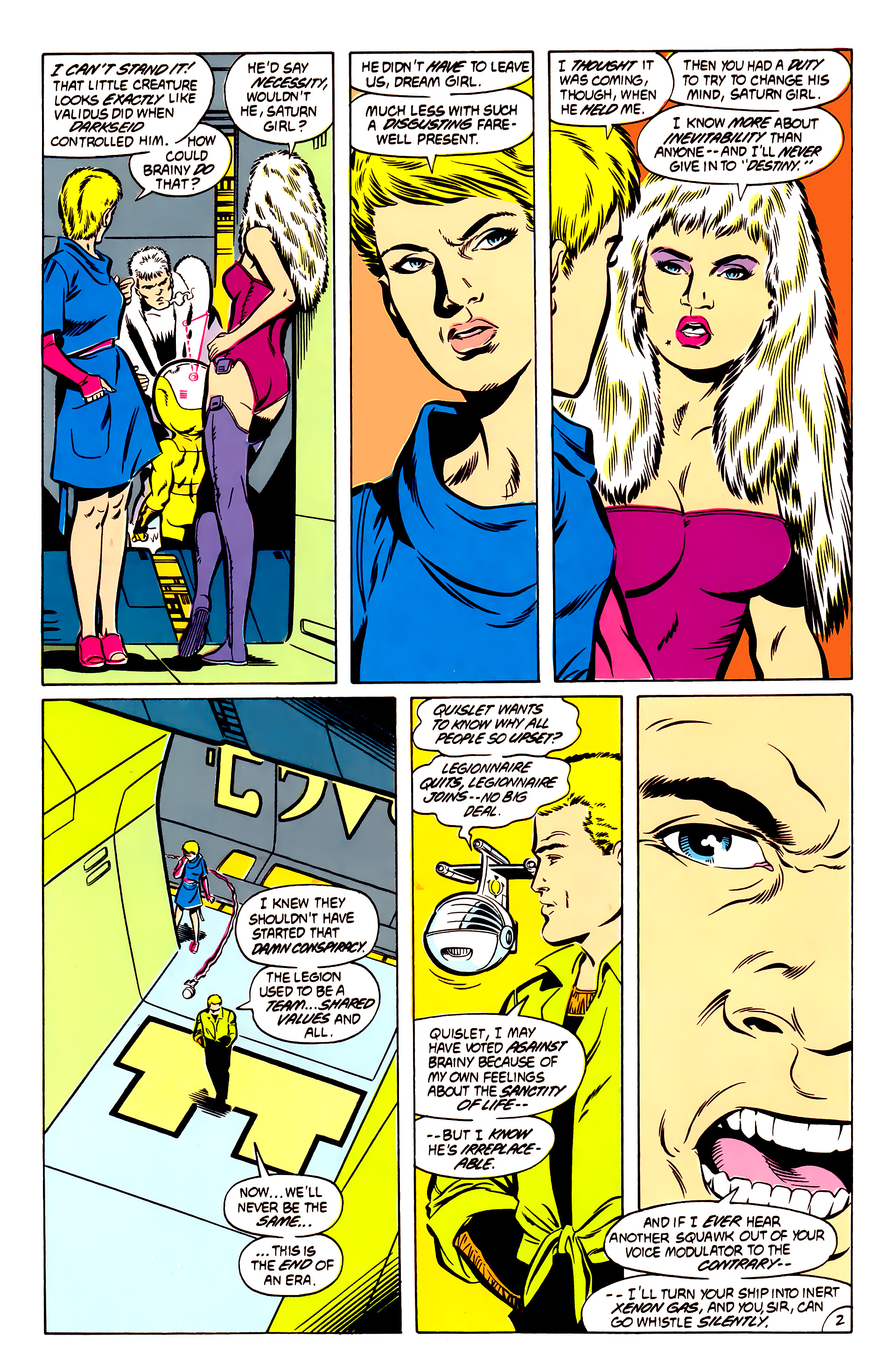 Legion of Super-Heroes (1984) 52 Page 2