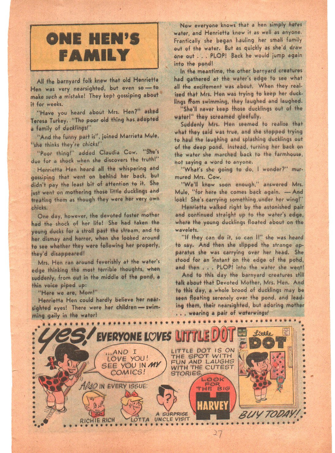 Read online Playful Little Audrey comic -  Issue #7 - 26