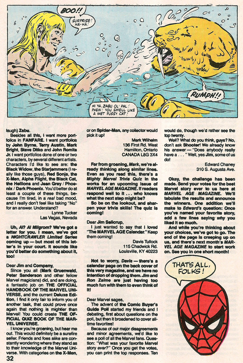 Read online Marvel Age comic -  Issue #30 - 33