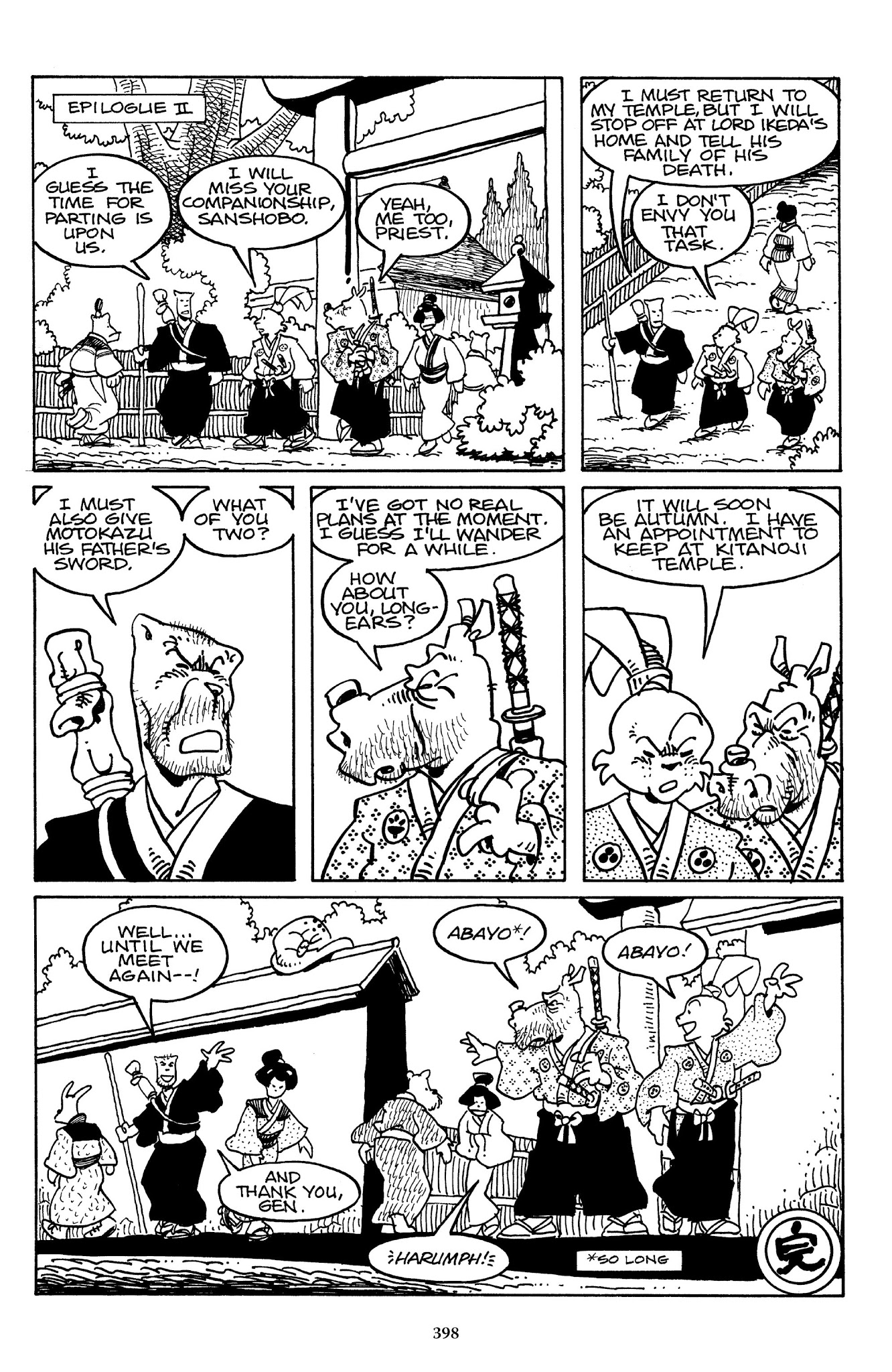 Read online The Usagi Yojimbo Saga comic -  Issue # TPB 3 - 394