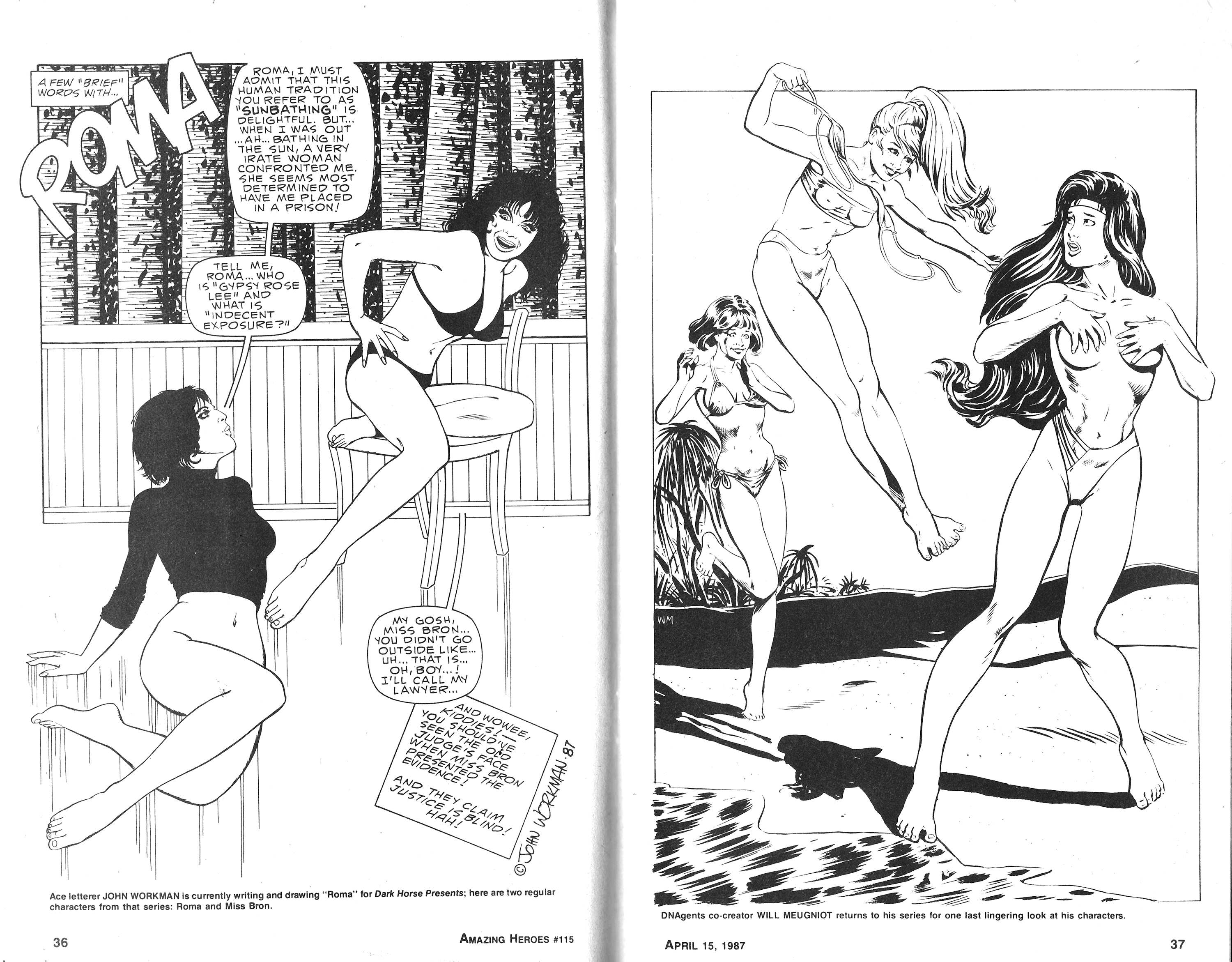 Read online Amazing Heroes comic -  Issue #115 - 19