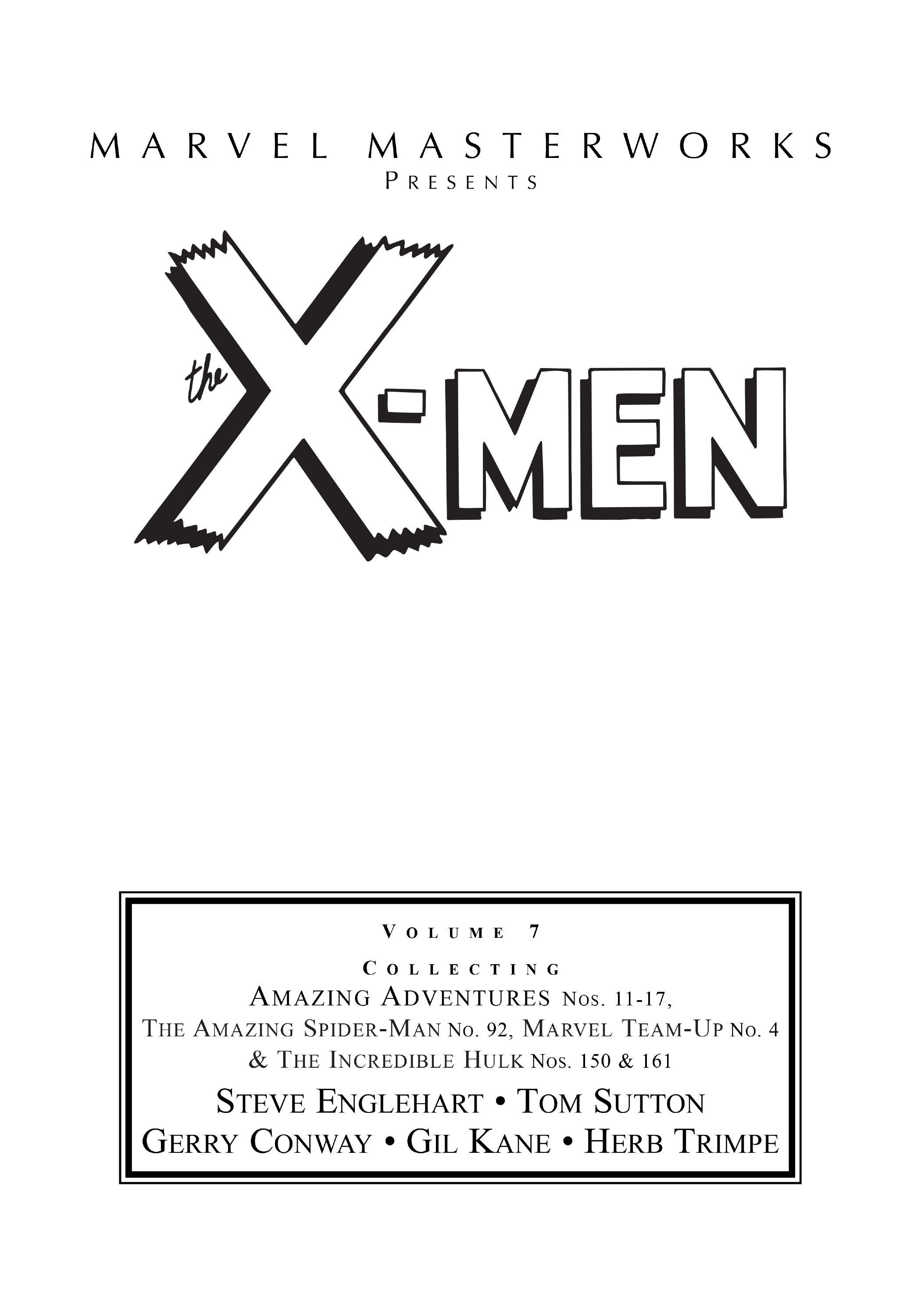 Read online Marvel Masterworks: The X-Men comic -  Issue # TPB 7 (Part 1) - 2