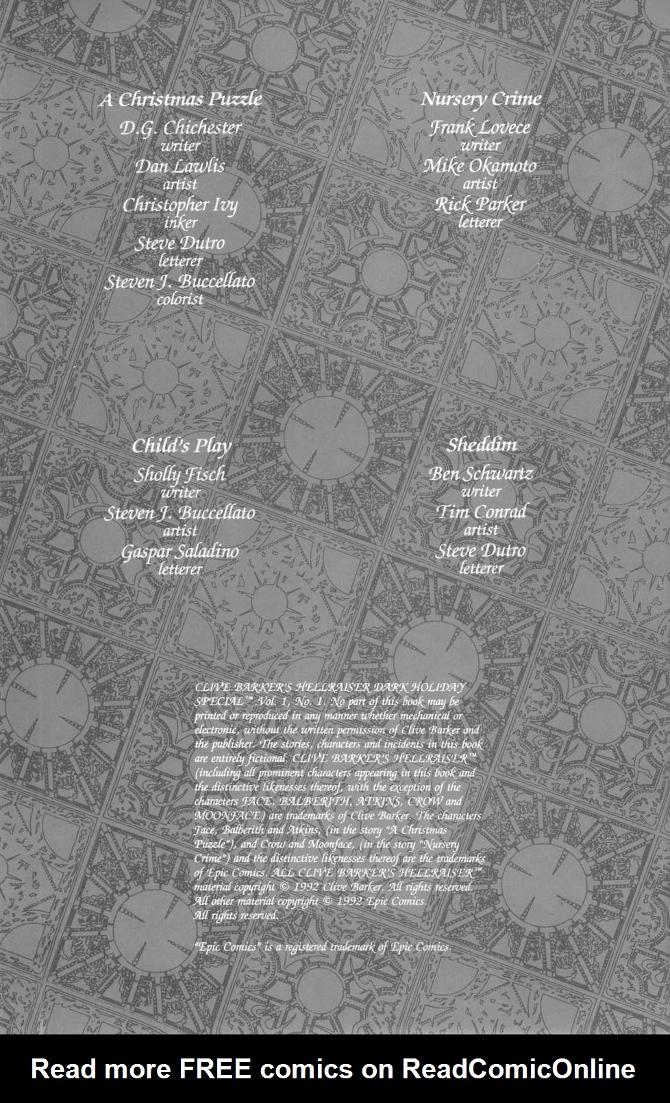 Read online Clive Barker's Hellraiser (1989) comic -  Issue # Annual 2 - 2