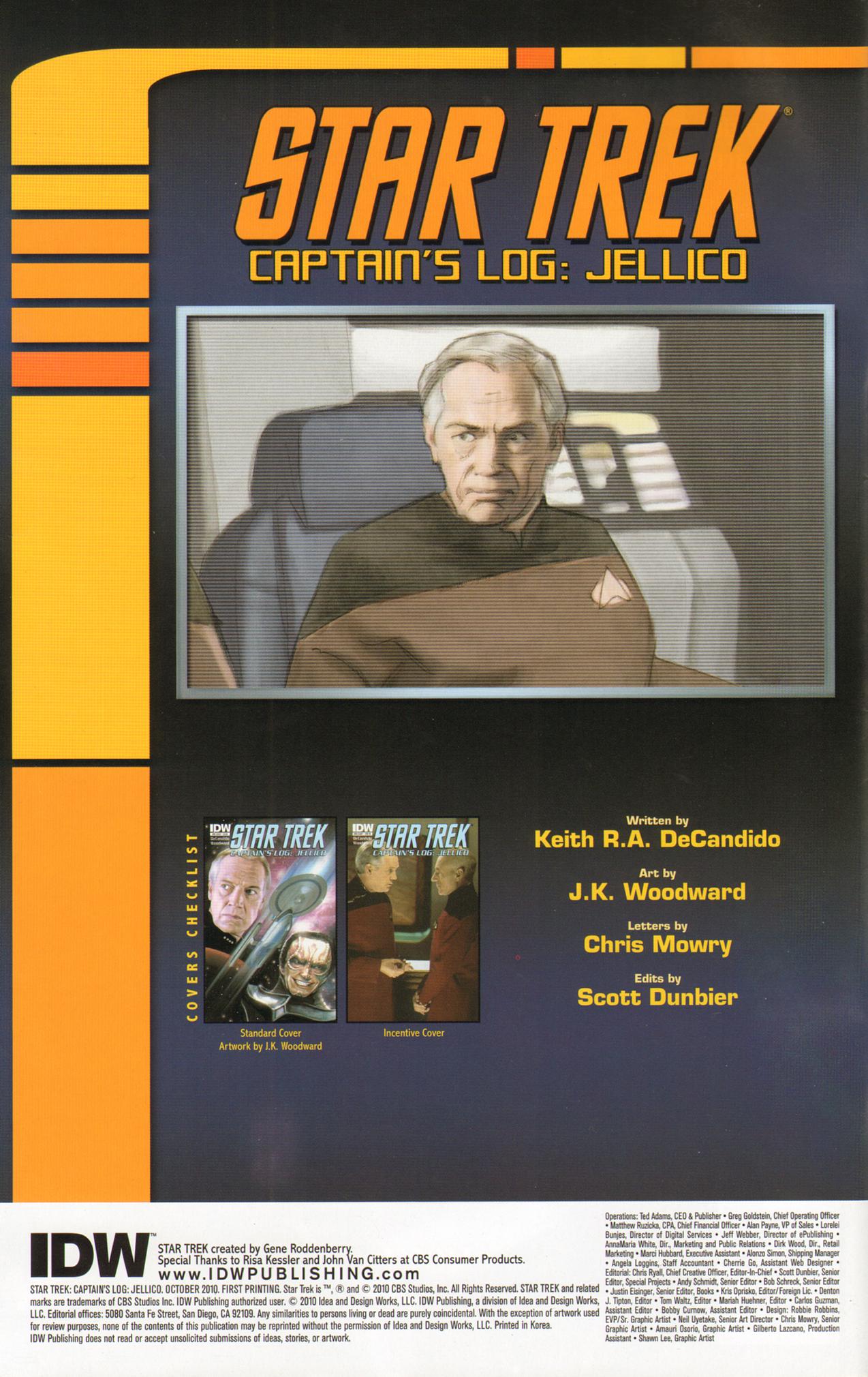 Read online Star Trek: Captain's Log comic -  Issue # Issue Jellico - 2