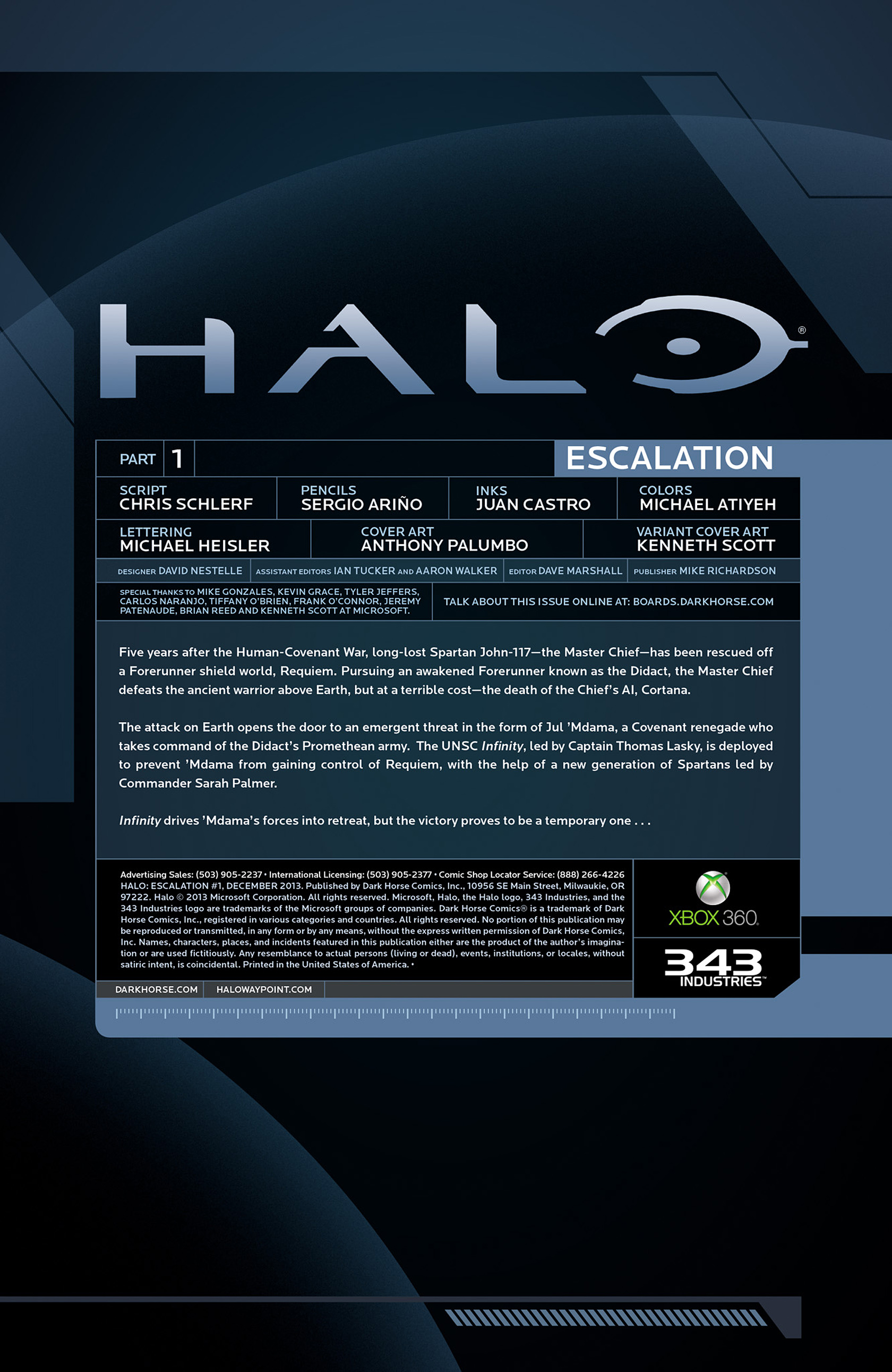 Read online Halo: Escalation comic -  Issue #1 - 2