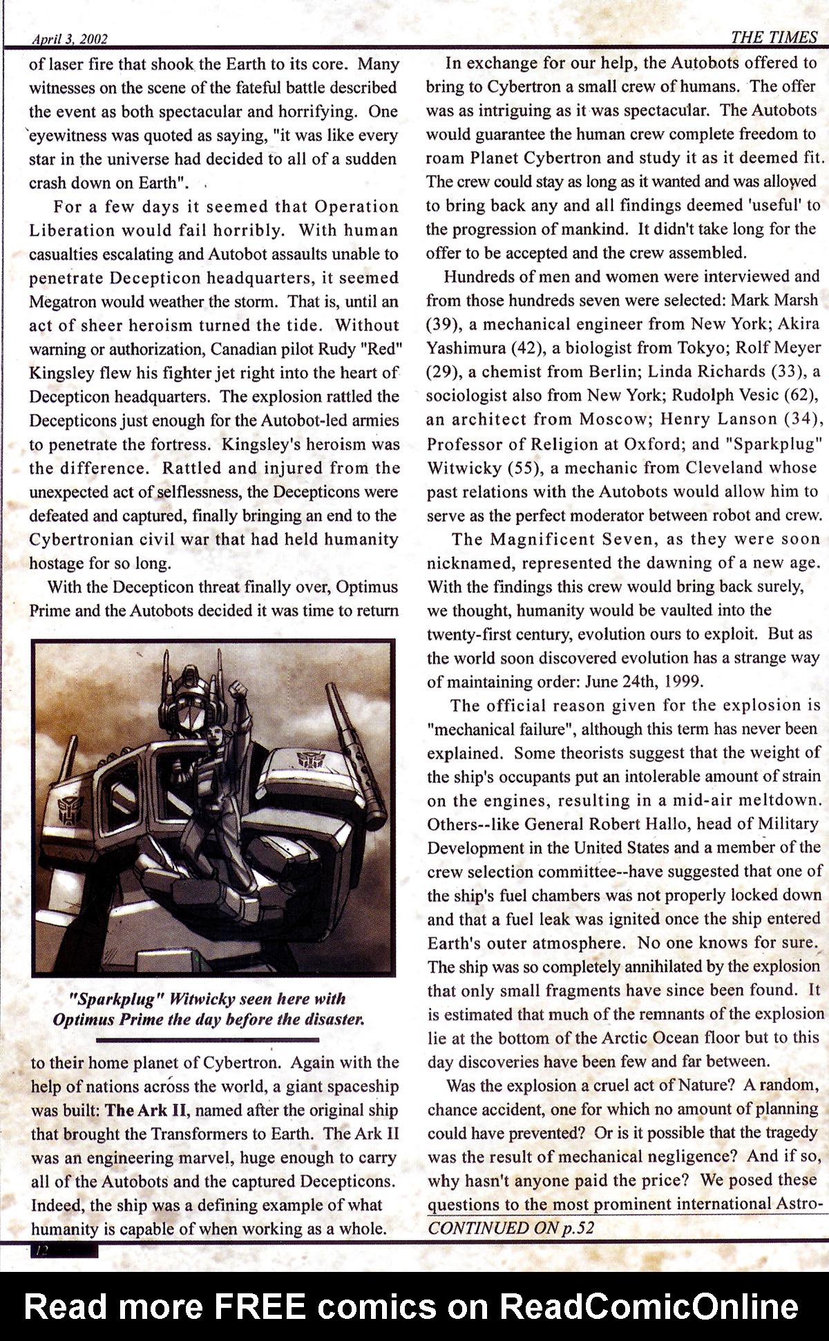 Read online Transformers: Generation 1 (2002) comic -  Issue #1 - 33