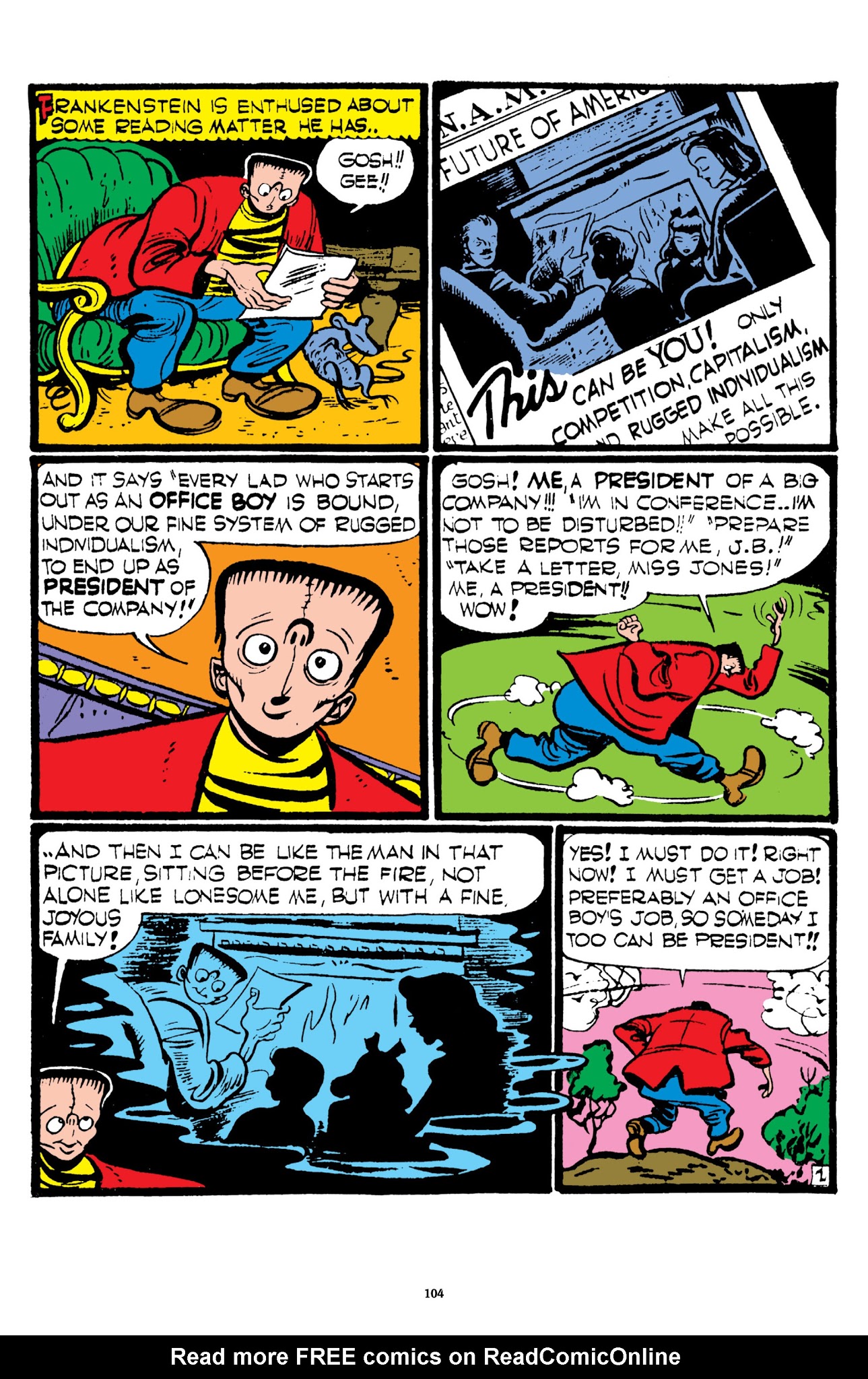 Read online Frankenstein: The Mad Science of Dick Briefer comic -  Issue # TPB - 103