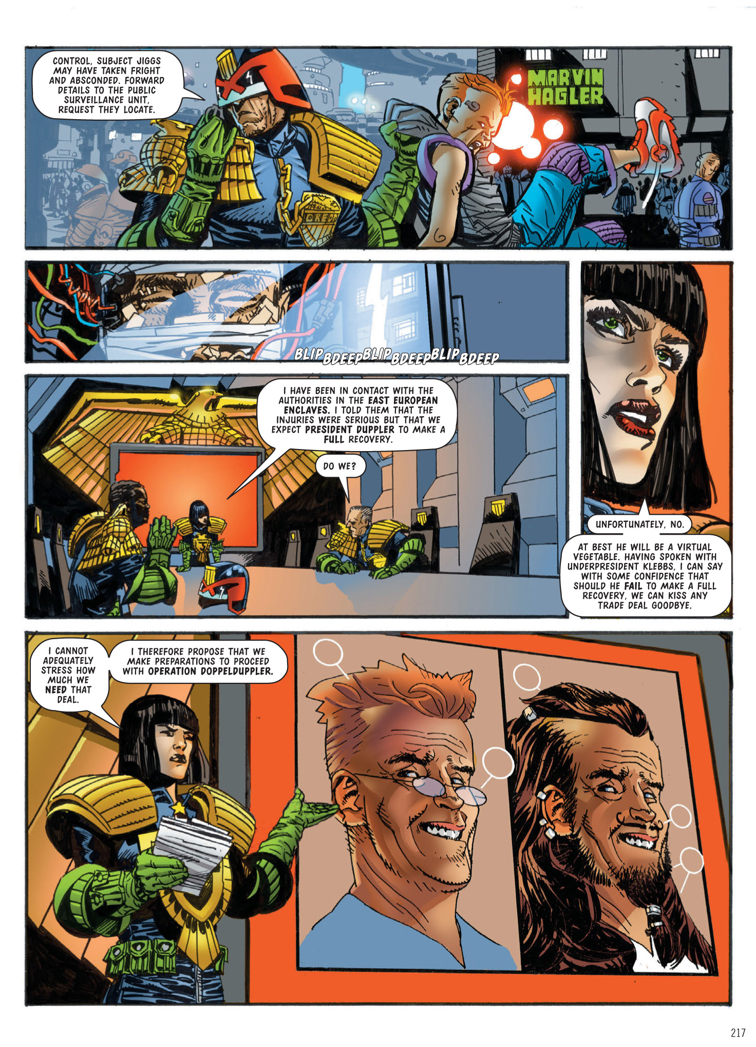 Read online Judge Dredd: The Complete Case Files comic -  Issue # TPB 31 - 218