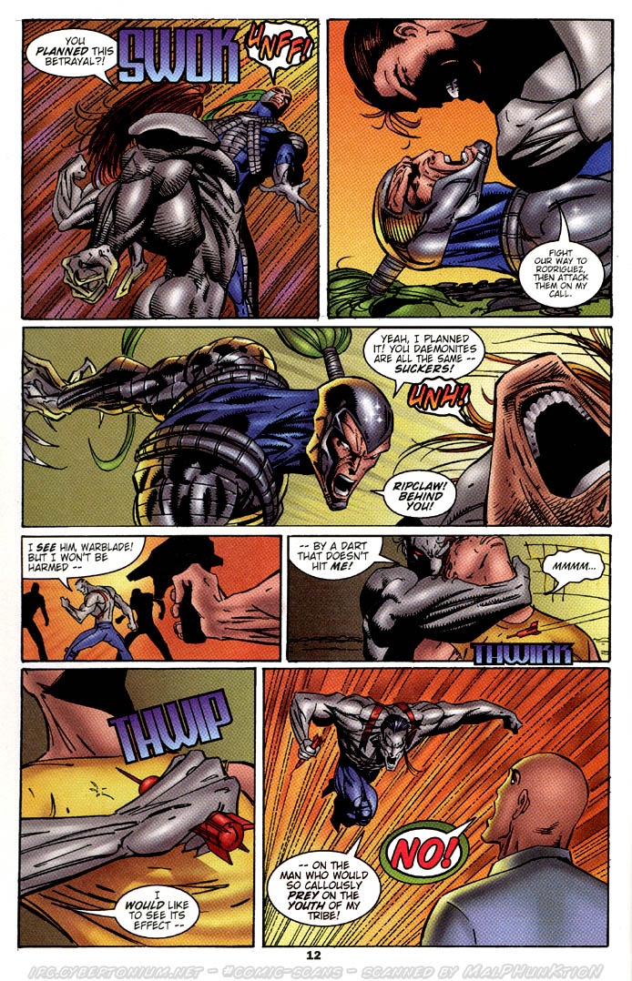 Read online Warblade: Endangered Species comic -  Issue #2 - 12