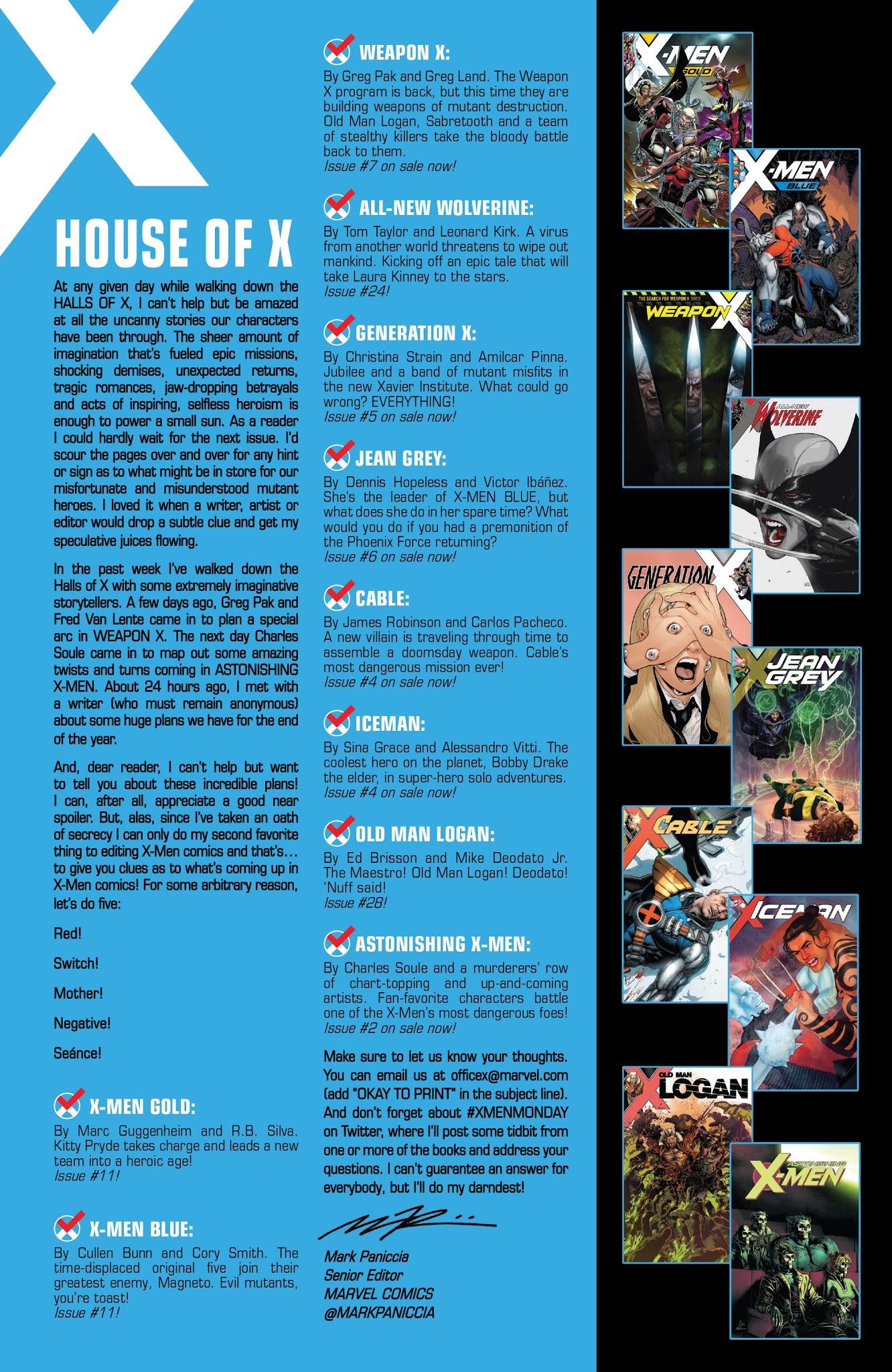 Read online X-Men: Blue comic -  Issue #10 - 22