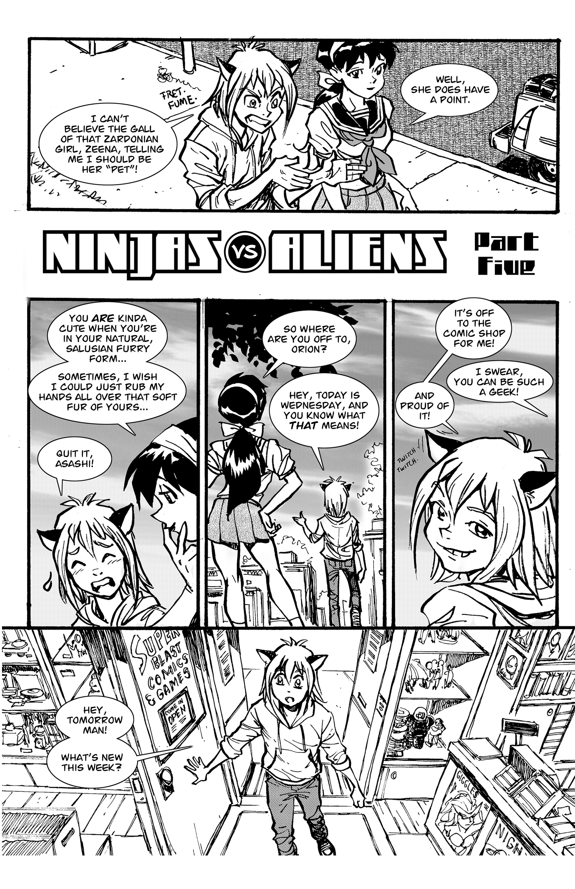 Read online Ninjas vs. Aliens comic -  Issue #2 - 11