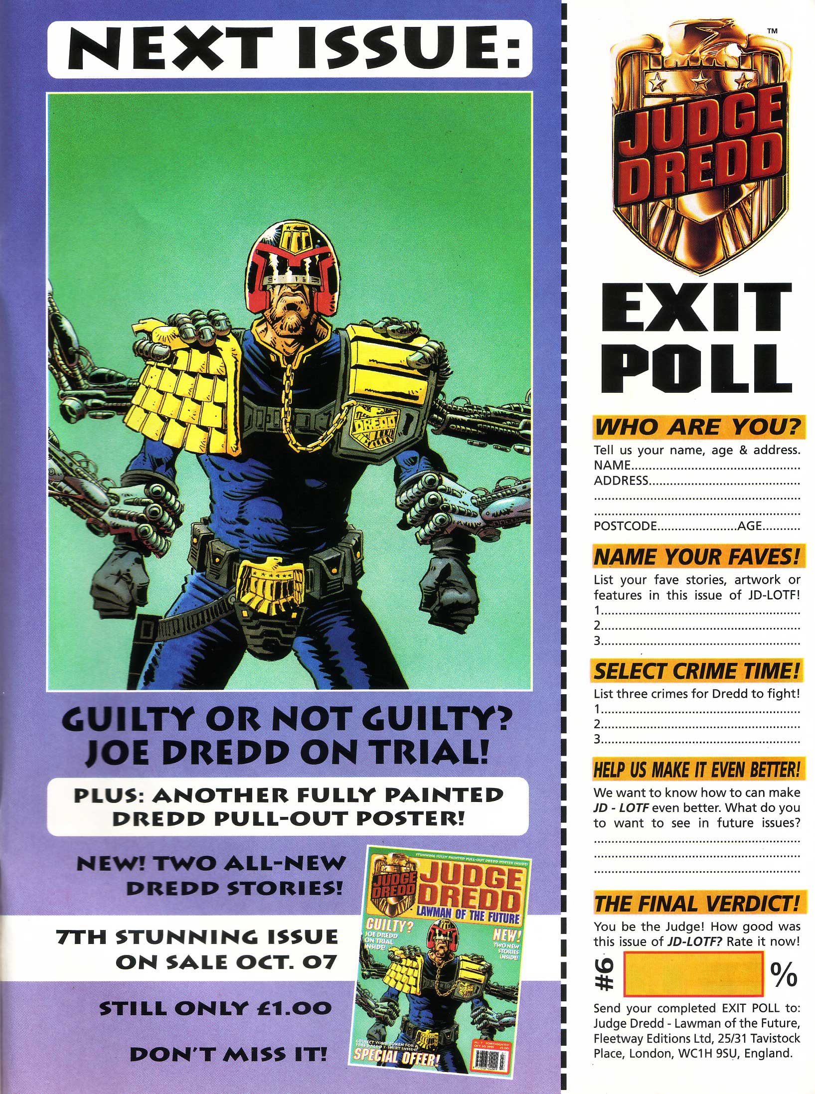 Read online Judge Dredd Lawman of the Future comic -  Issue #6 - 34