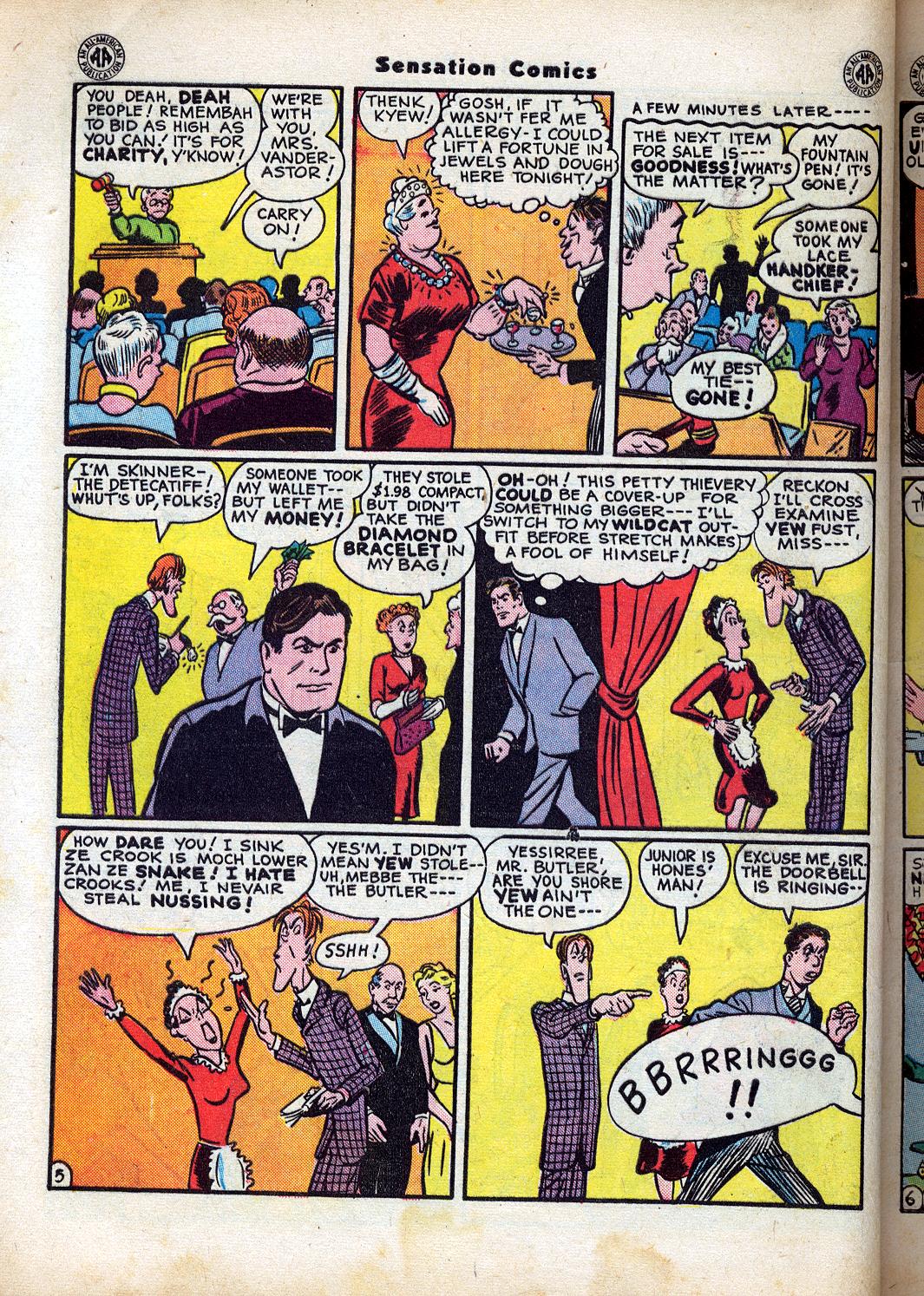 Read online Sensation (Mystery) Comics comic -  Issue #47 - 46