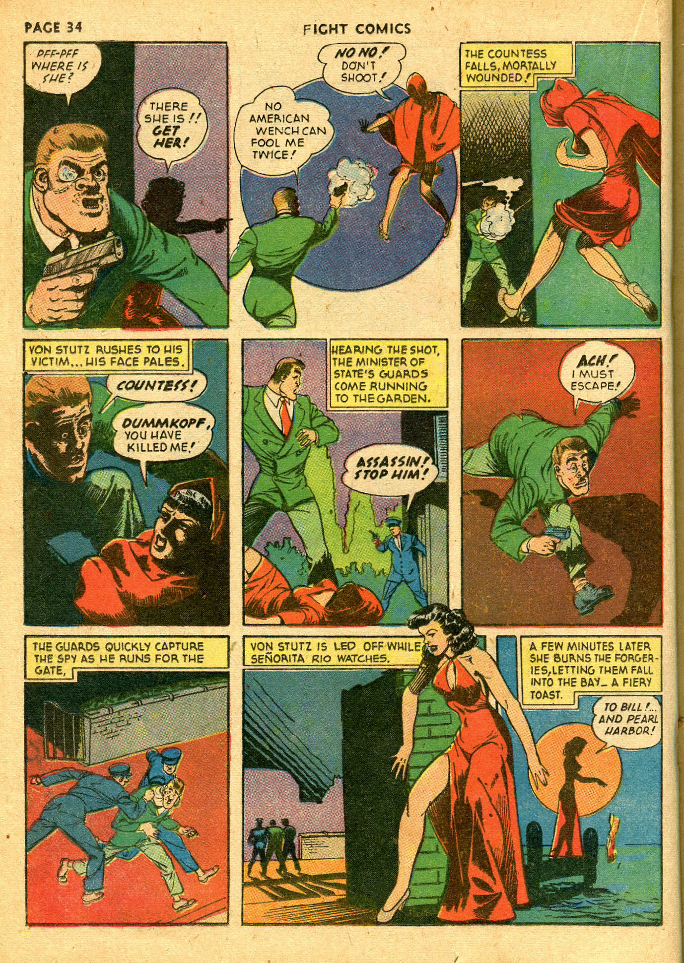 Read online Fight Comics comic -  Issue #19 - 36