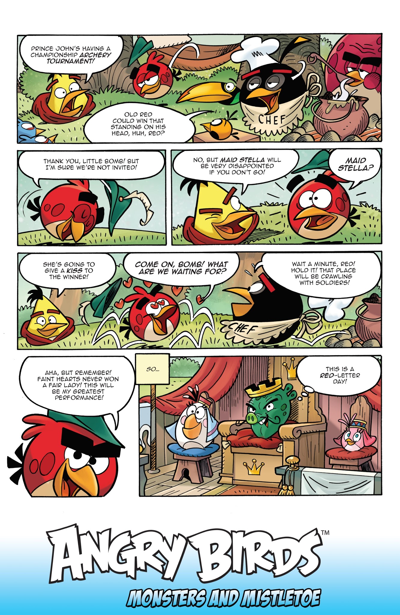 Read online Angry Birds Comics Quarterly comic -  Issue # Issue Monsters and Mistletoe - 34