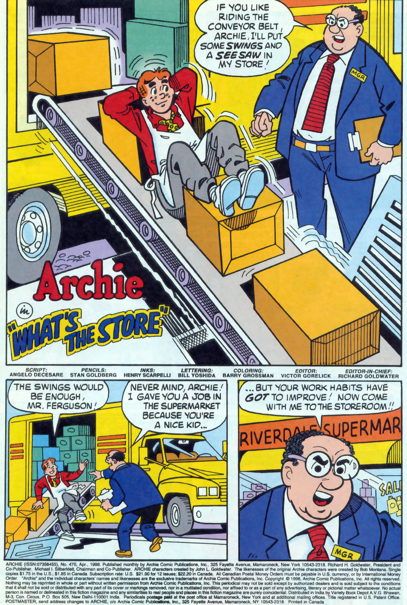Read online Archie (1960) comic -  Issue #470 - 2