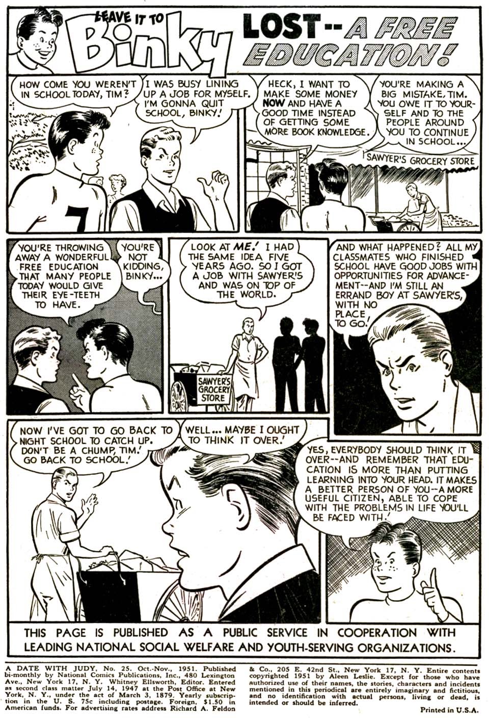 Read online A Date with Judy comic -  Issue #25 - 2