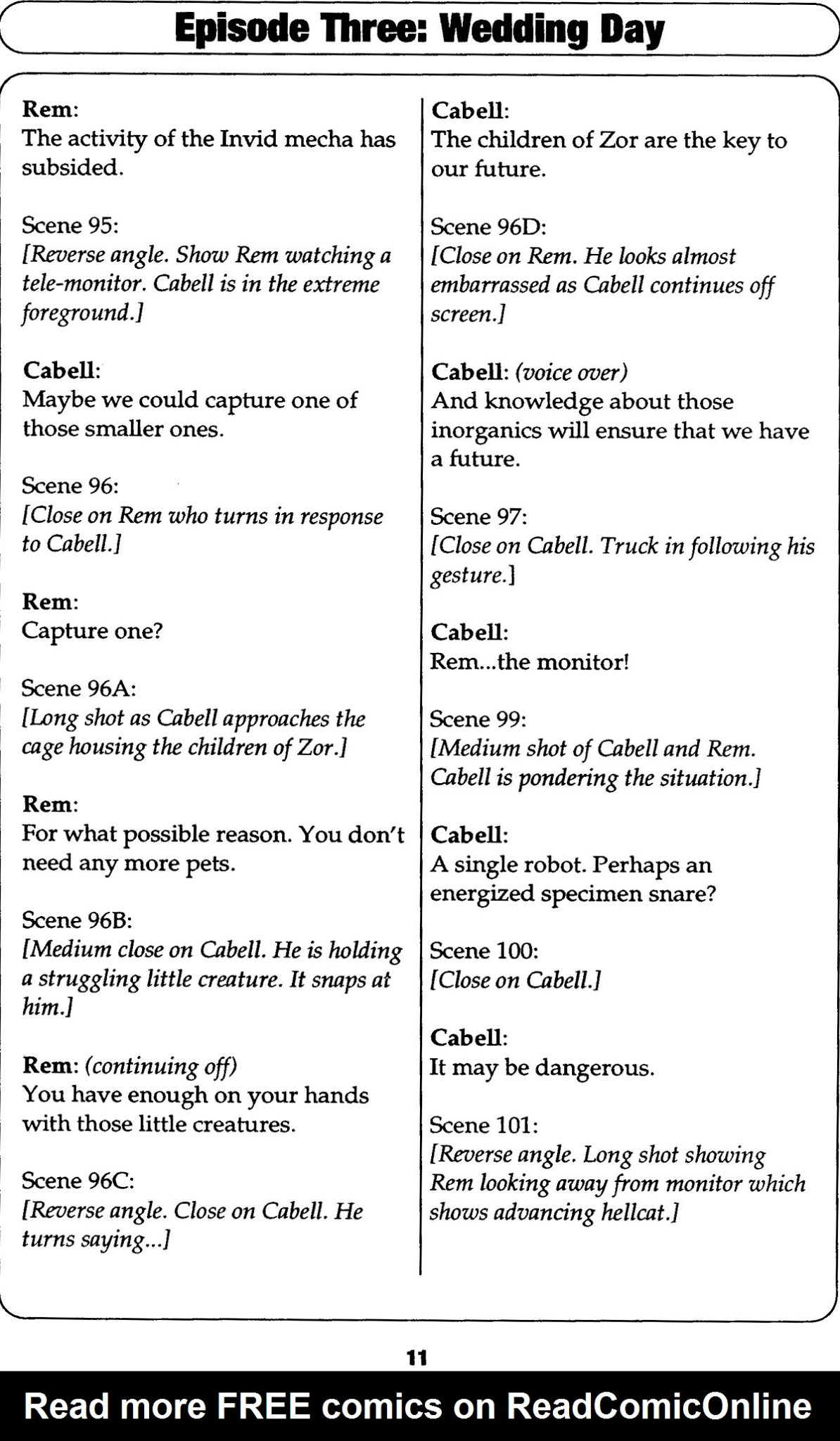 Read online Robotech II: The Sentinels comic -  Issue # _Script Book 1 - 61