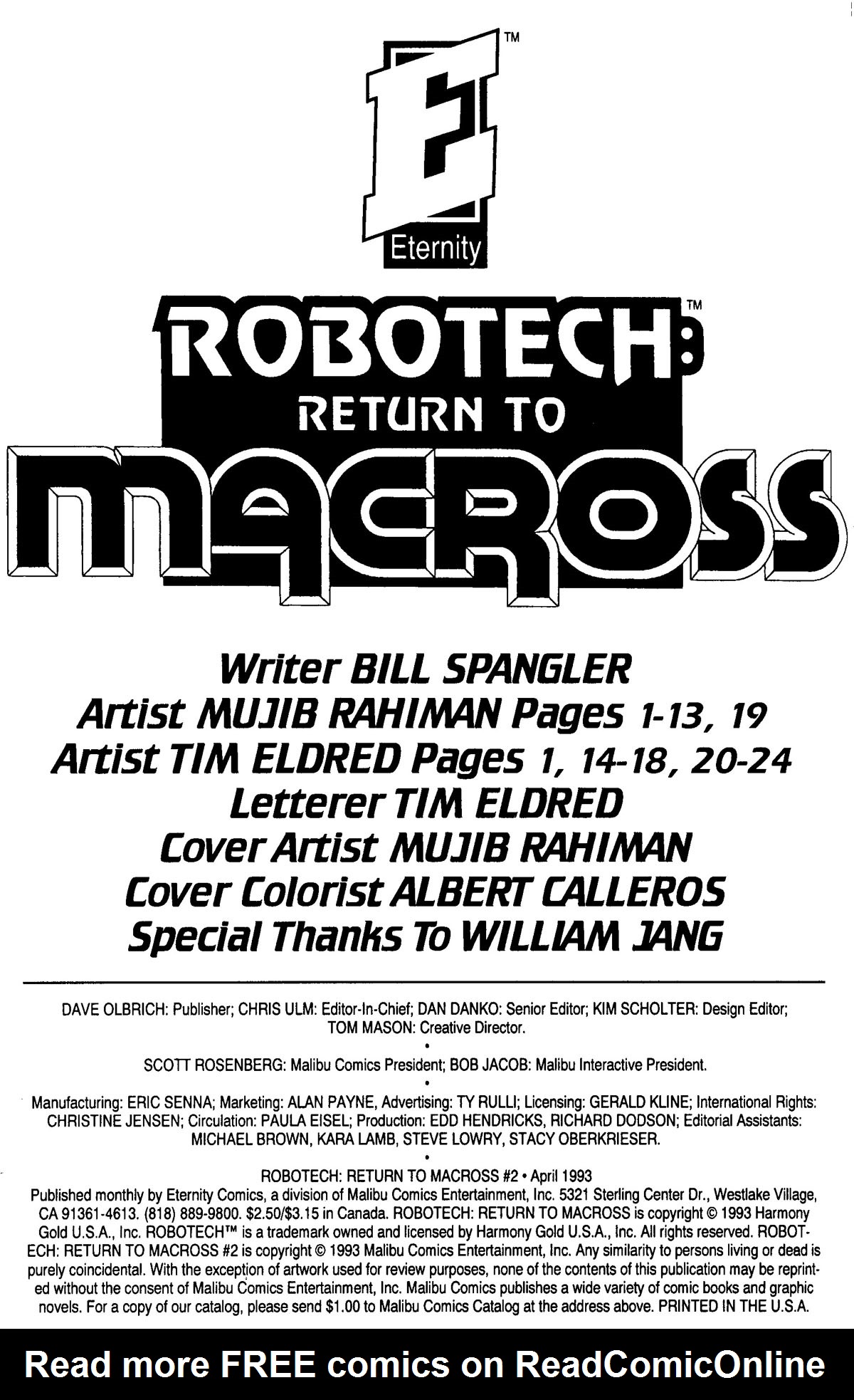 Read online Robotech: Return to Macross comic -  Issue #2 - 2