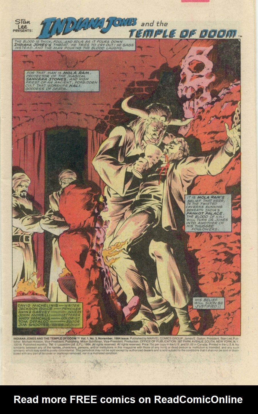 Read online Indiana Jones and the Temple of Doom comic -  Issue #3 - 2