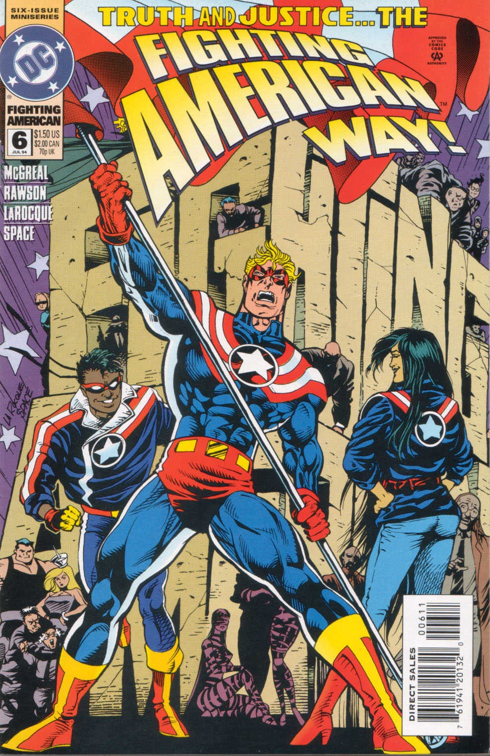 Read online Fighting American (1994) comic -  Issue #6 - 1