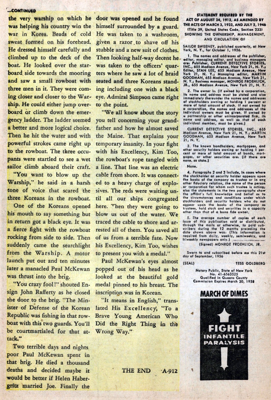 Read online Navy Action (1957) comic -  Issue #16 - 28