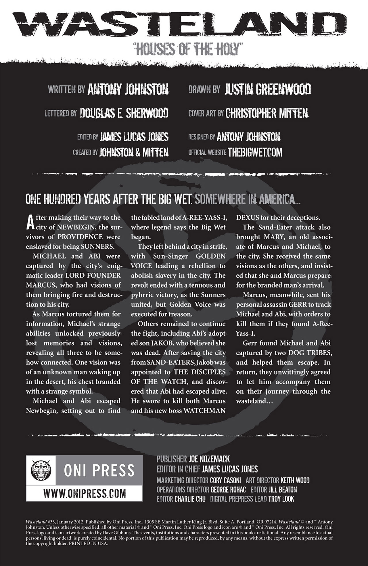 Read online Wasteland (2006) comic -  Issue #33 - 2