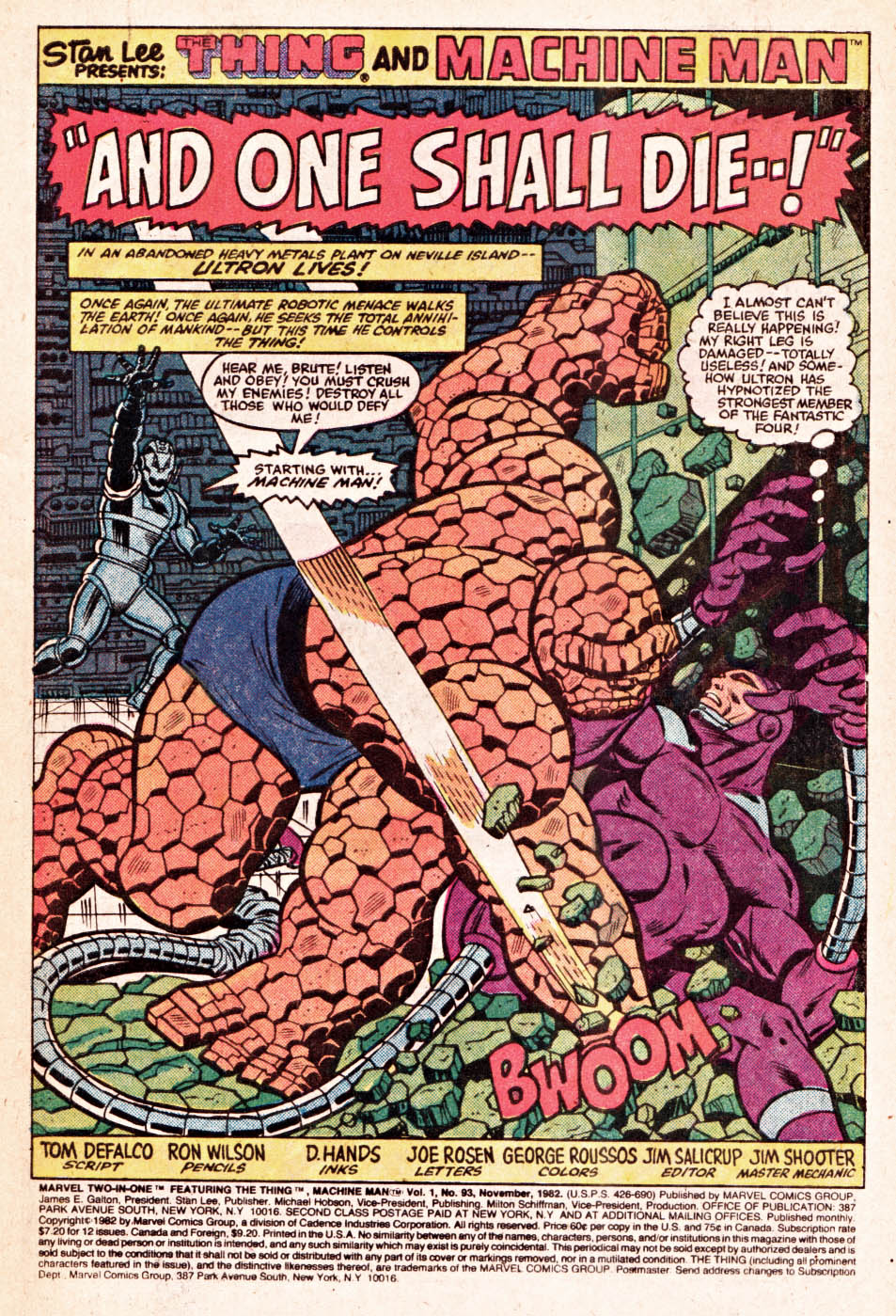 Marvel Two-In-One (1974) issue 93 - Page 2