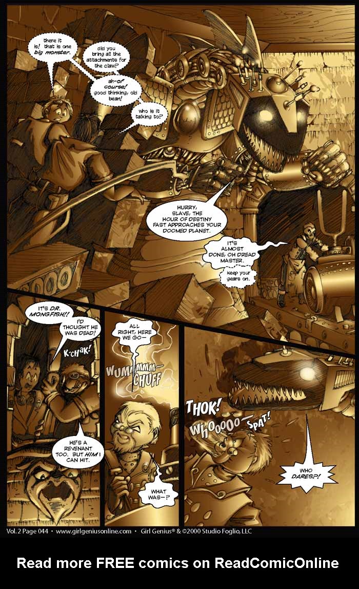 Read online Girl Genius (2002) comic -  Issue #2 - 44