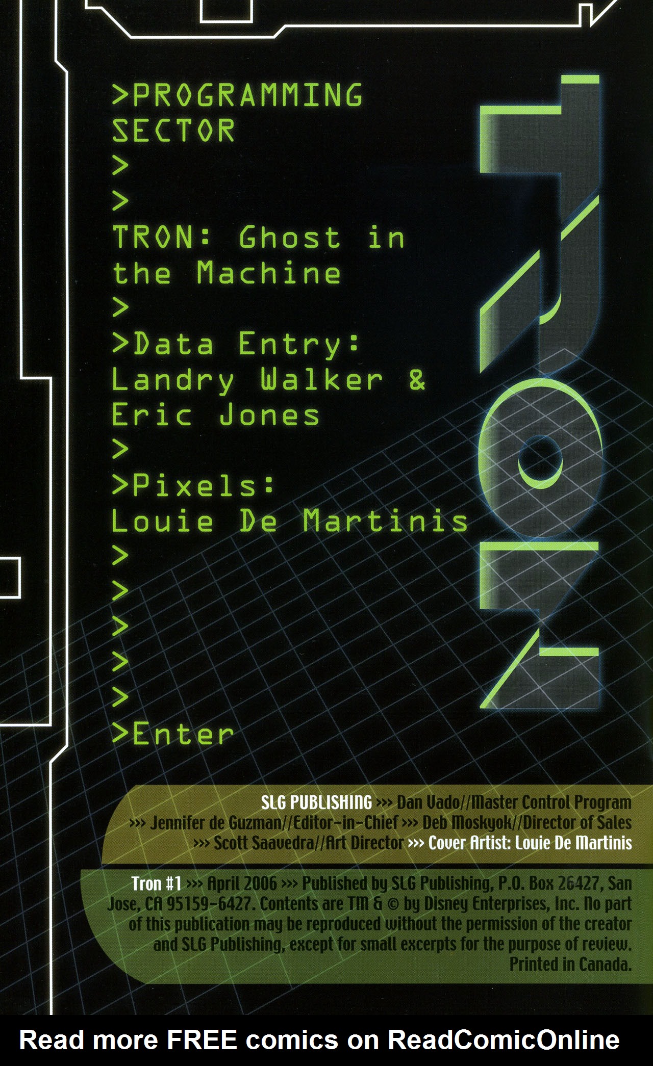 Read online TRON: Ghost in the Machine comic -  Issue #1 - 2