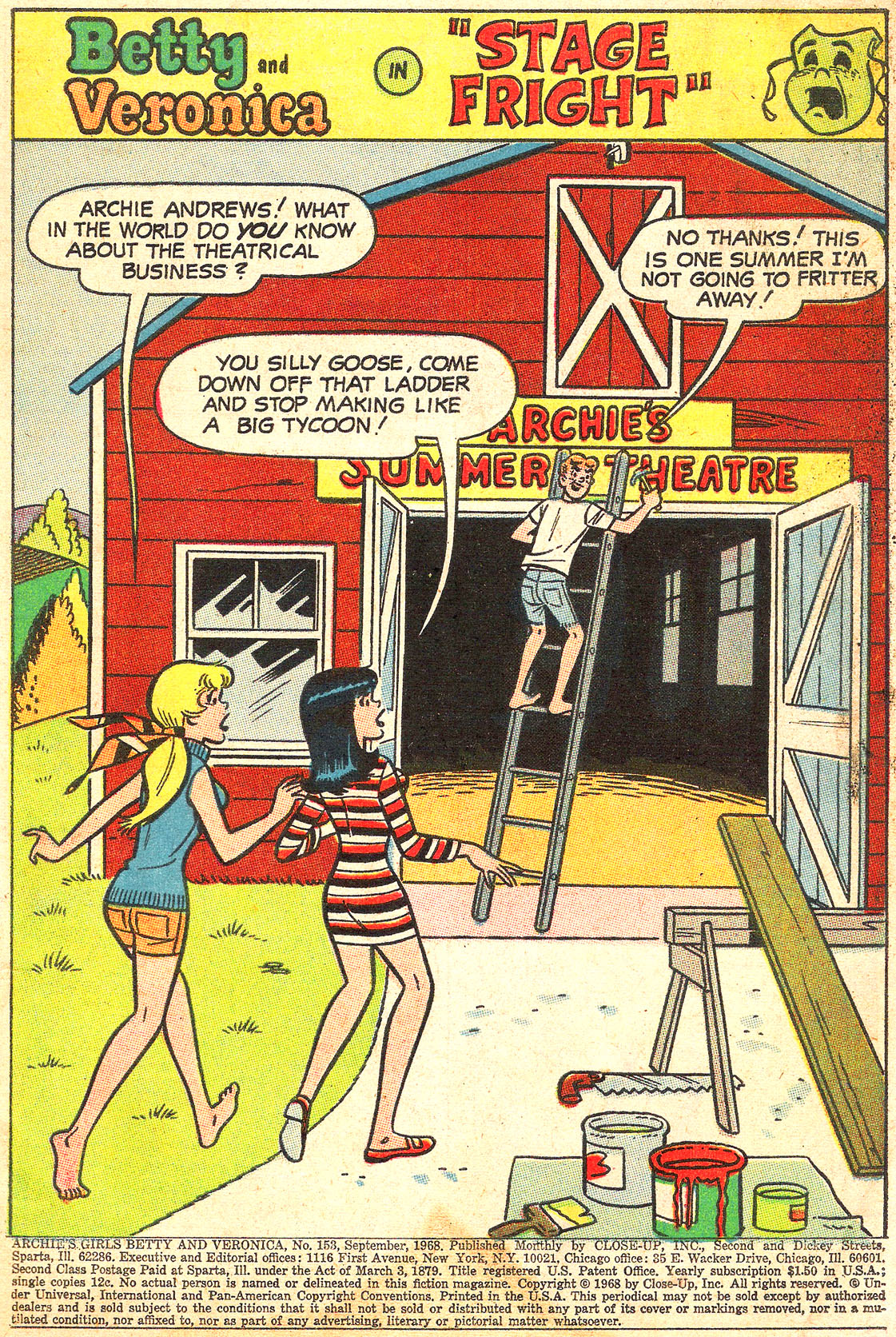 Read online Archie's Girls Betty and Veronica comic -  Issue #153 - 3