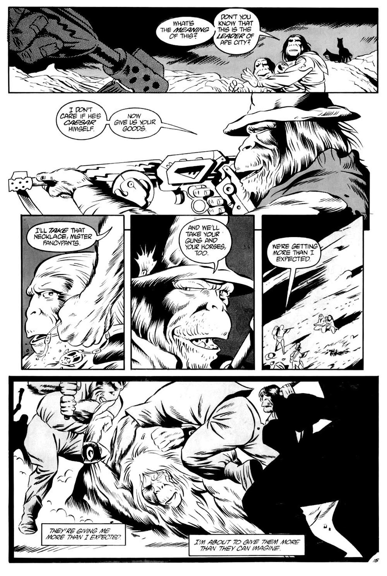 Read online Planet of the Apes (1990) comic -  Issue #7 - 17